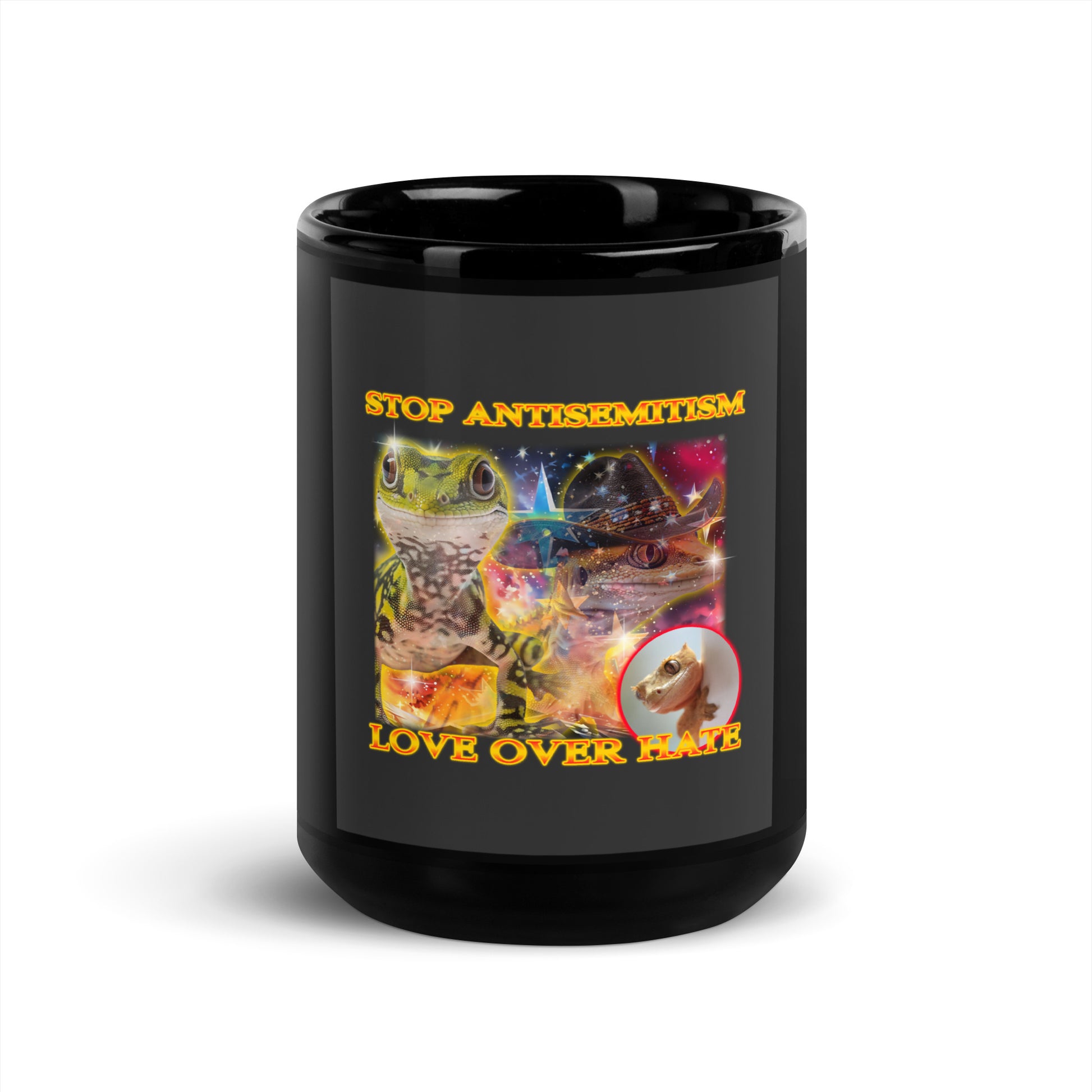 All In For Jews | Black Glossy Mug Jouparty