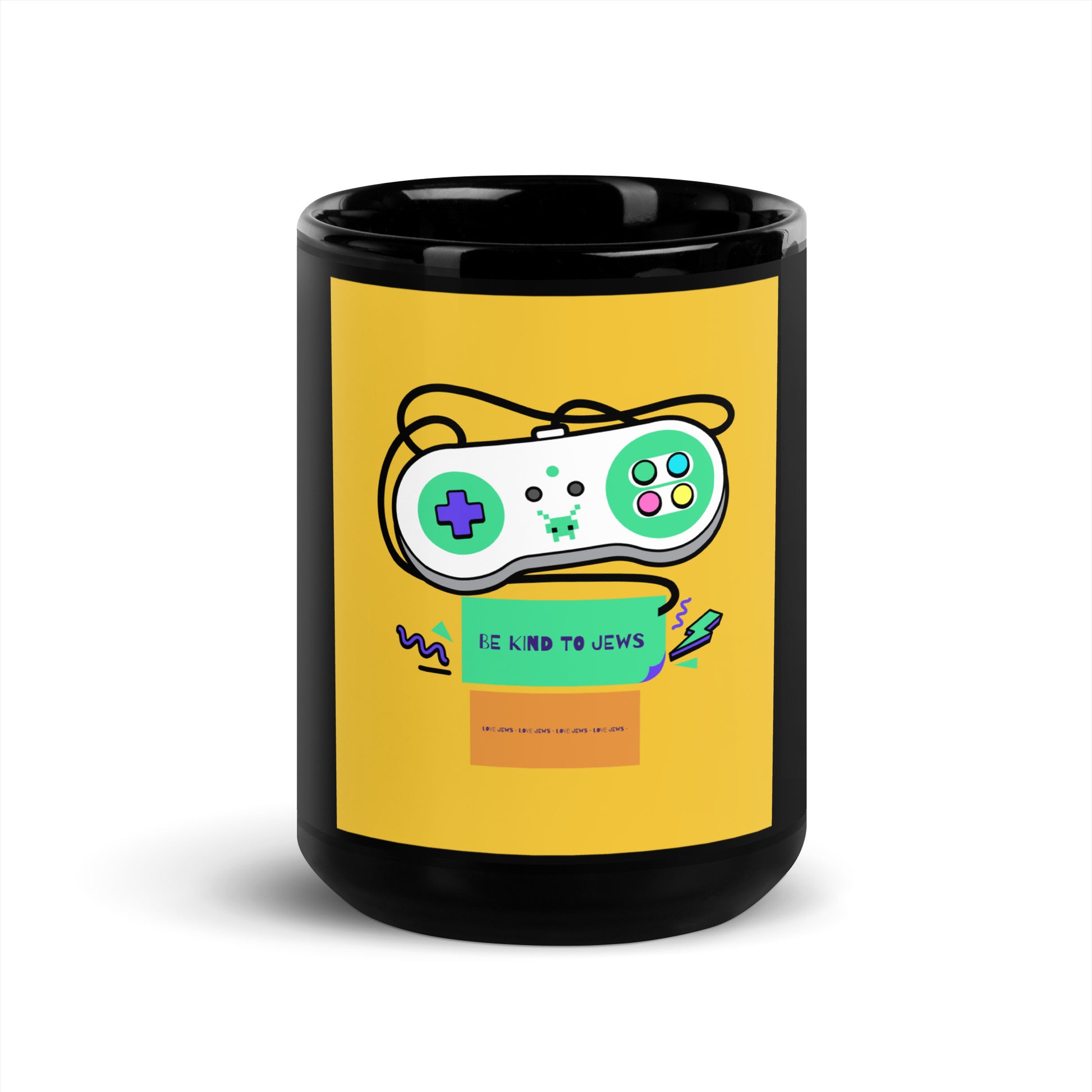 All In For Jews | Black Glossy Mug