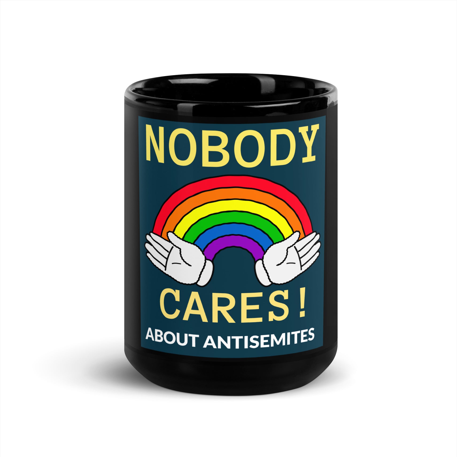 All In For Jews | Black Glossy Mug Jouparty