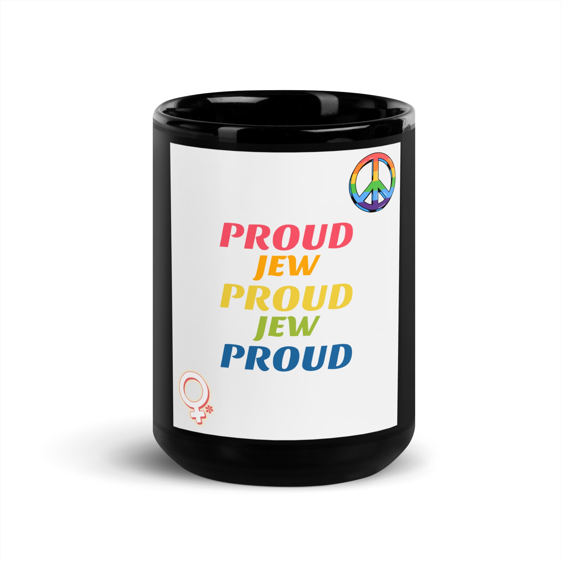 All In For Jews | Black Glossy Mug Jouparty