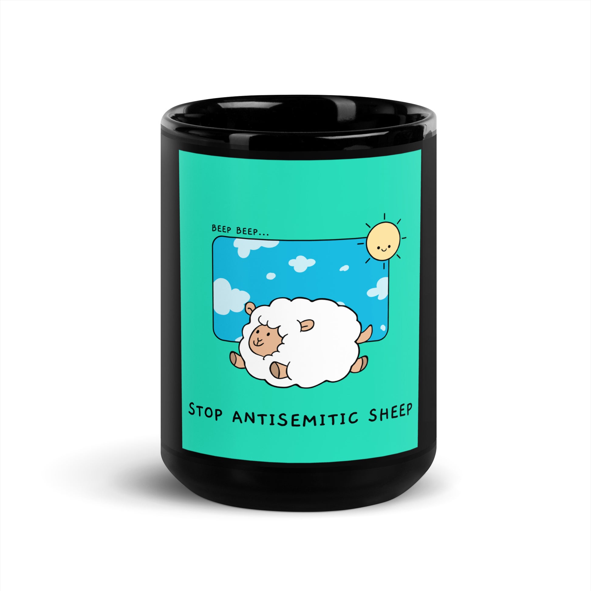 All In For Jews | Black Glossy Mug Jouparty