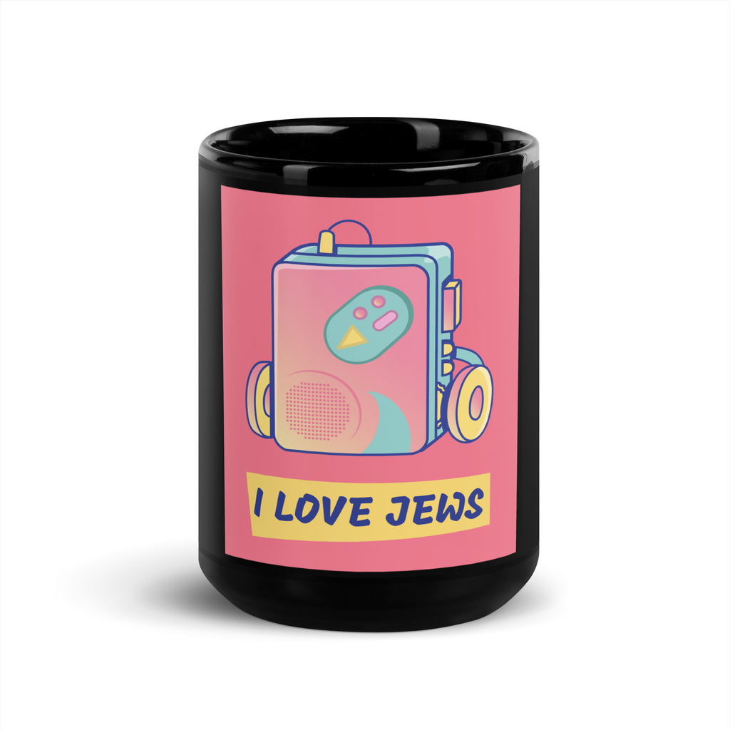 All In For Jews | Black Glossy Mug Jouparty