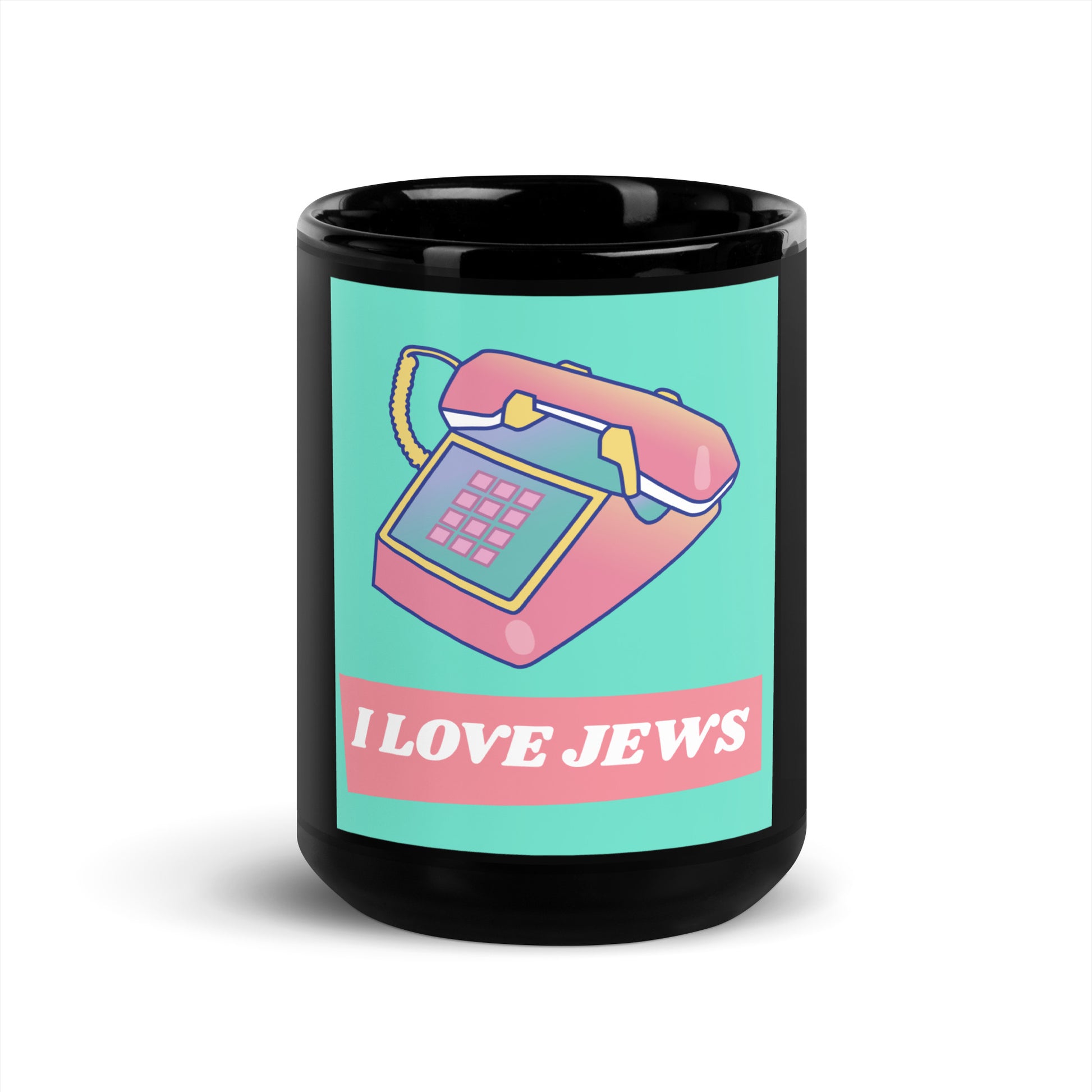 All In For Jews | Black Glossy Mug Jouparty