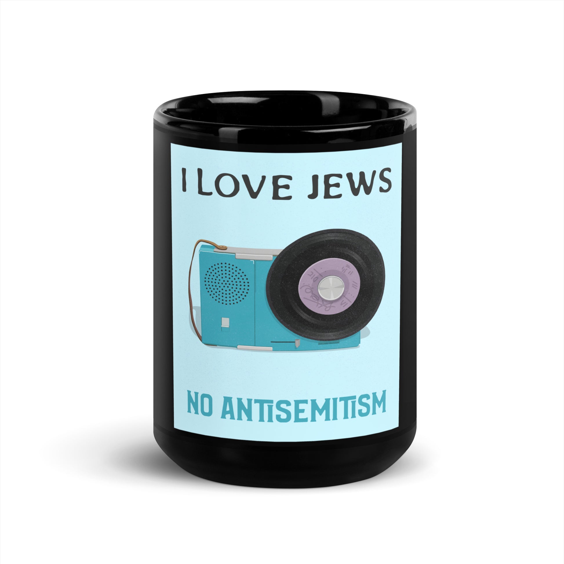 All In For Jews | Black Glossy Mug Jouparty