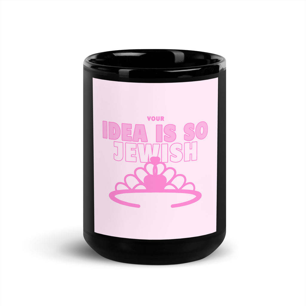 Jewish Pink Era | Black Glossy Mug Jouparty