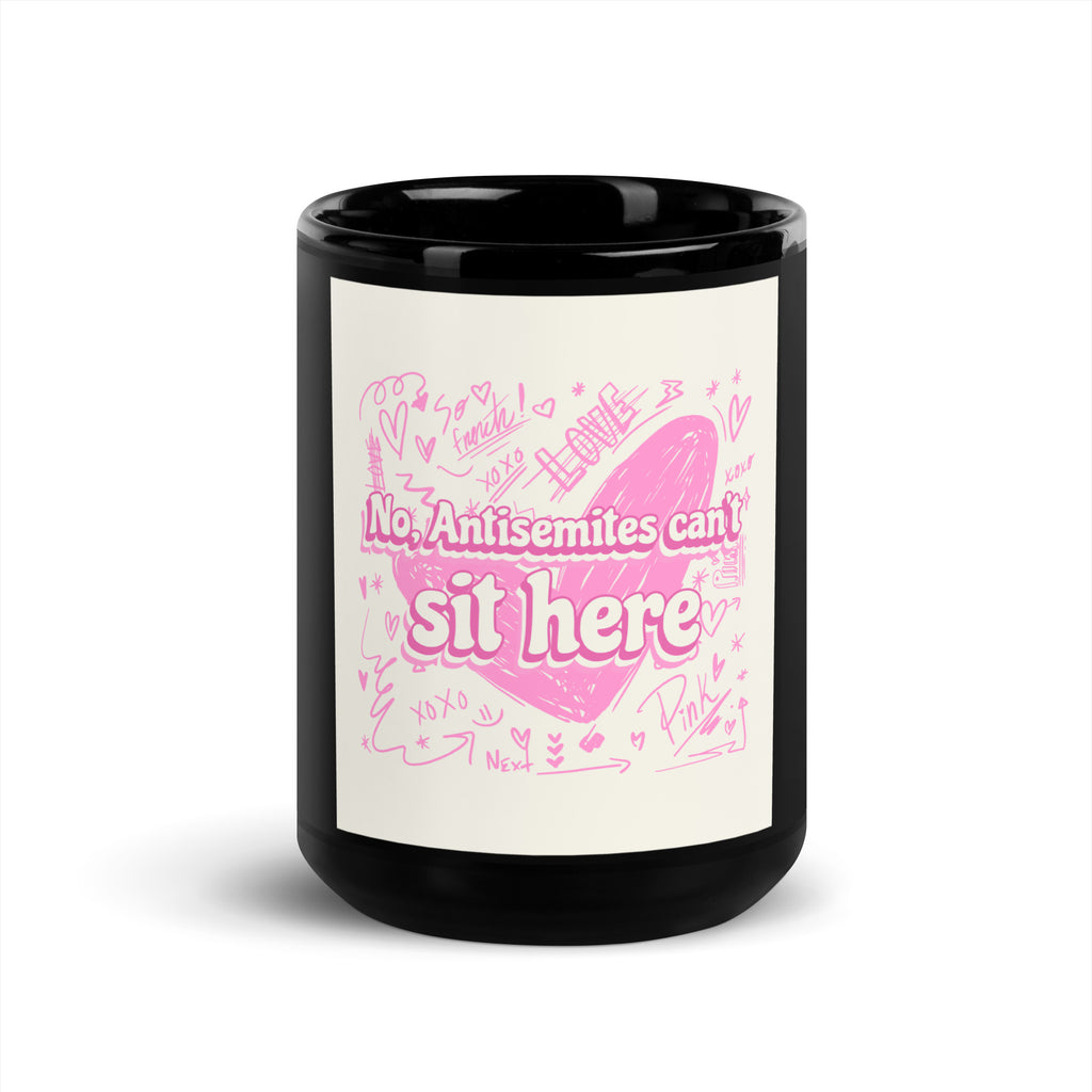 Jewish Pink Era | Black Glossy Mug Jouparty