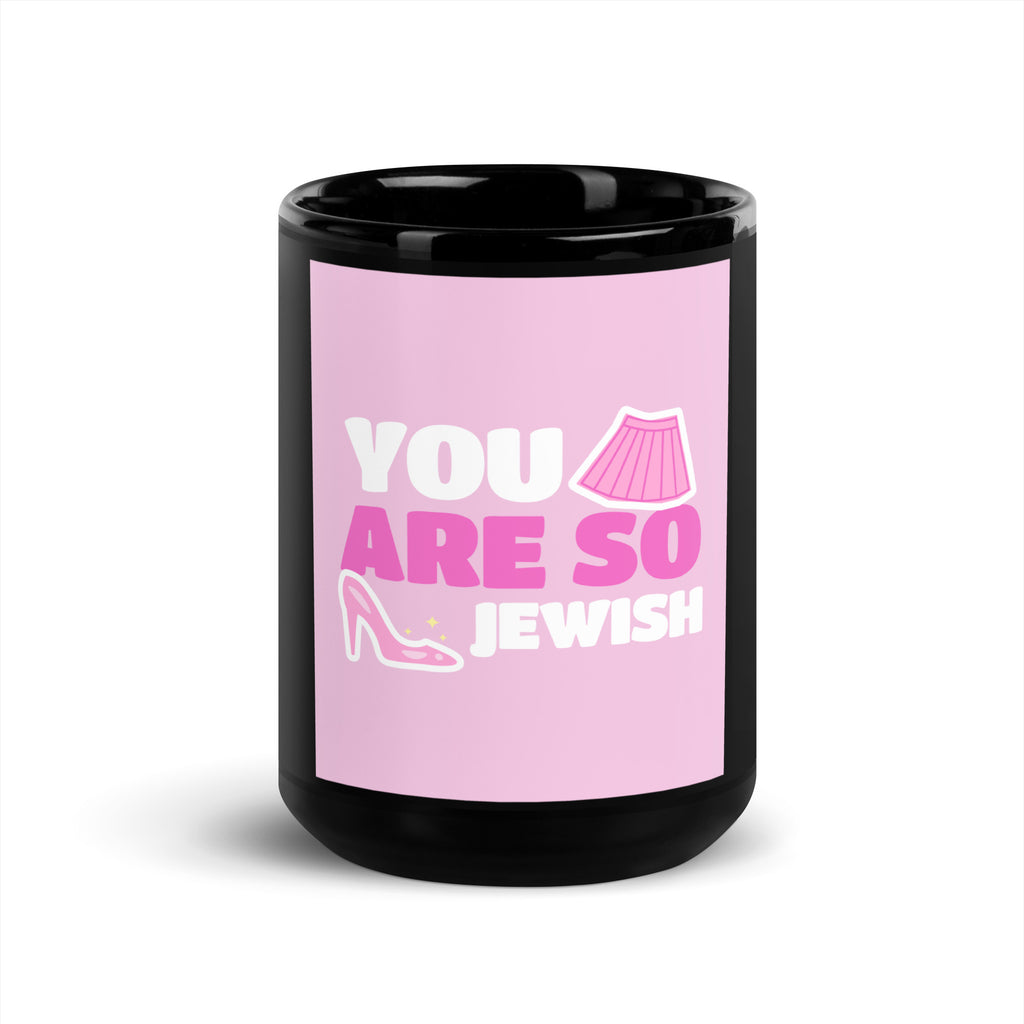 Jewish Pink Era | Black Glossy Mug Jouparty