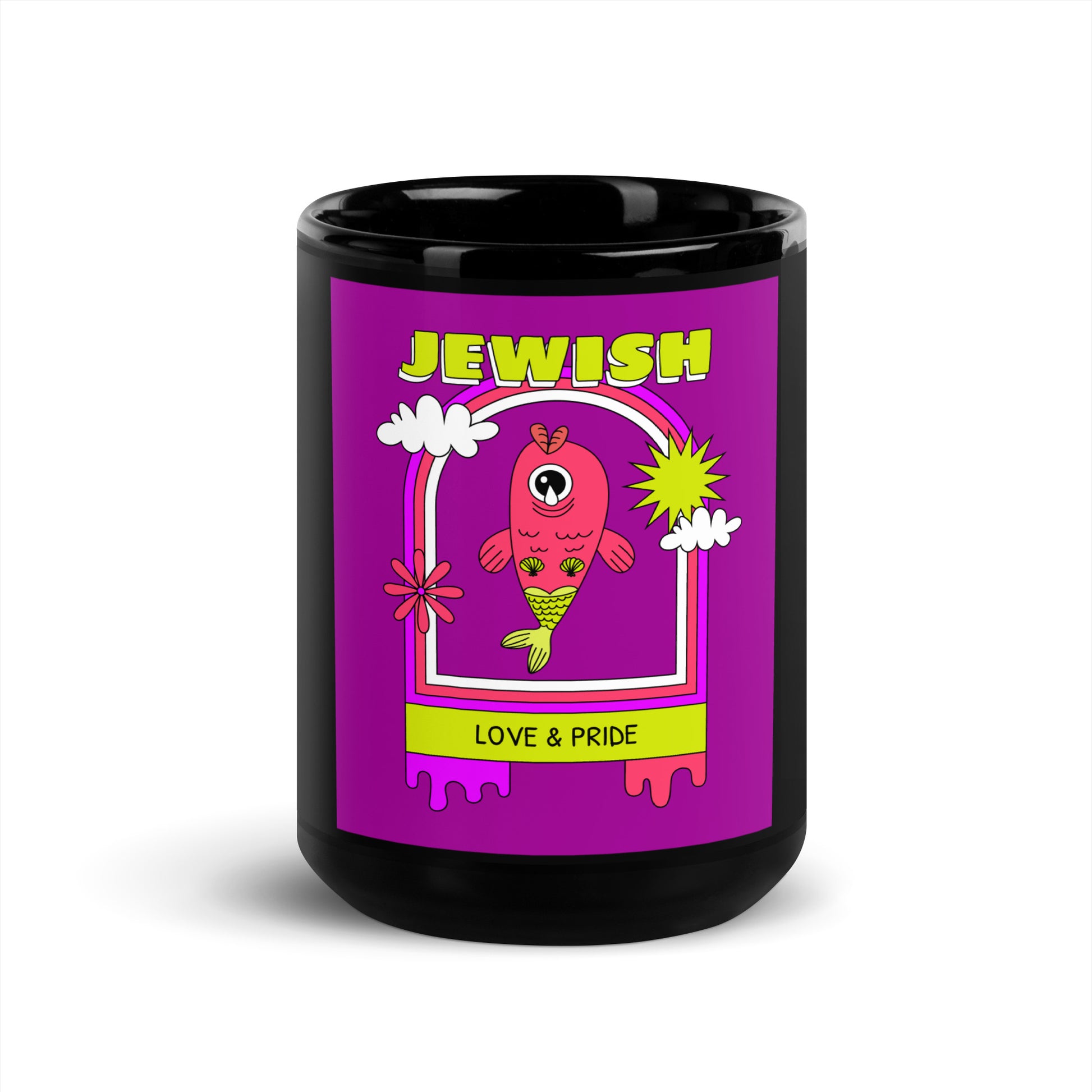 All In For Jews | Black Glossy Mug