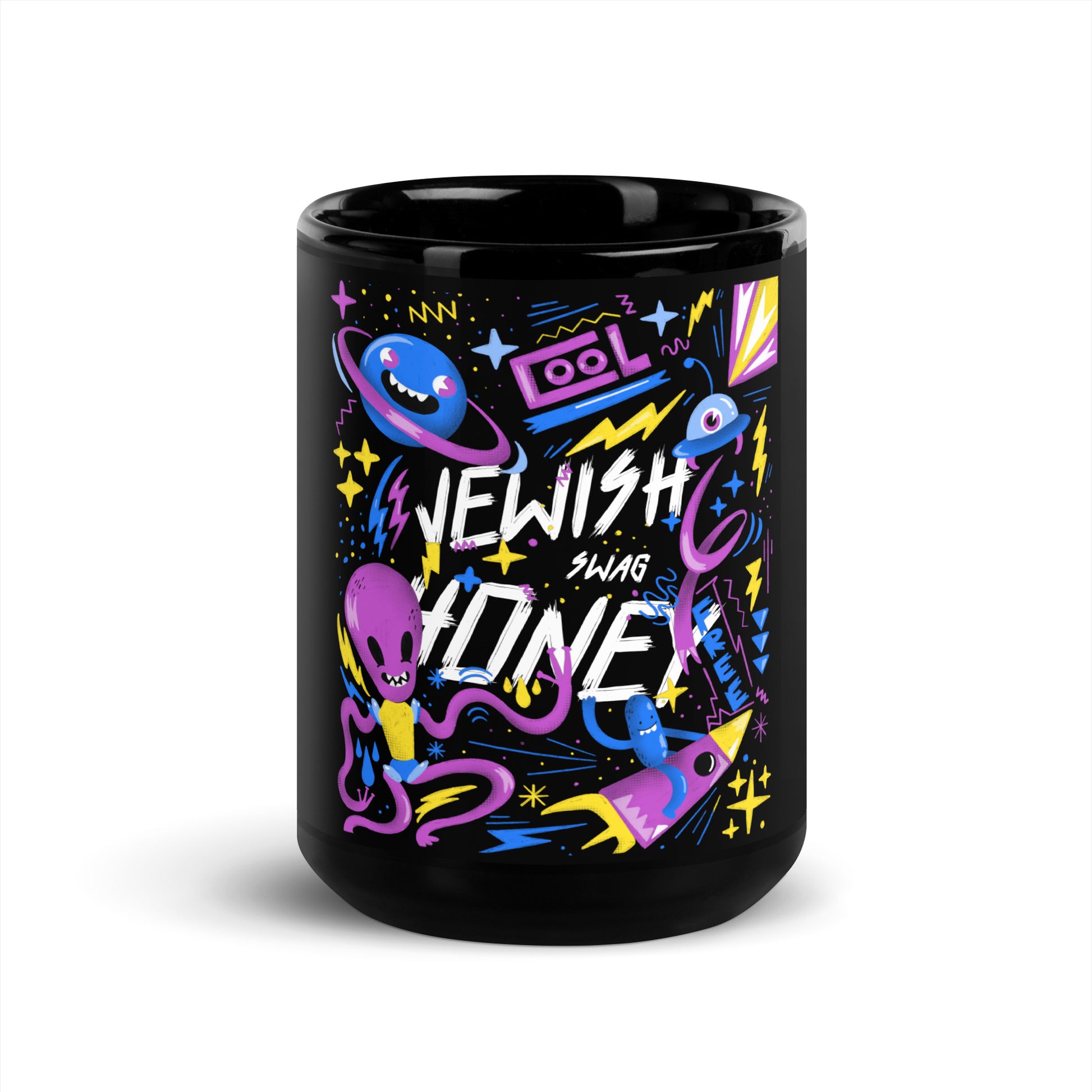 All In For Jews | Black Glossy Mug