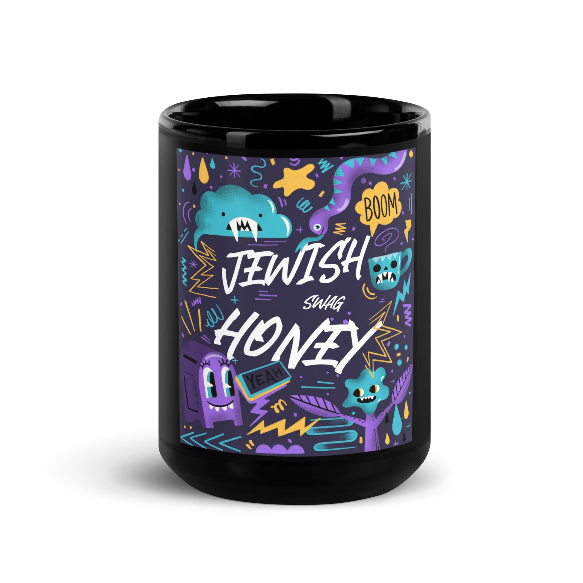 All In For Jews | Black Glossy Mug