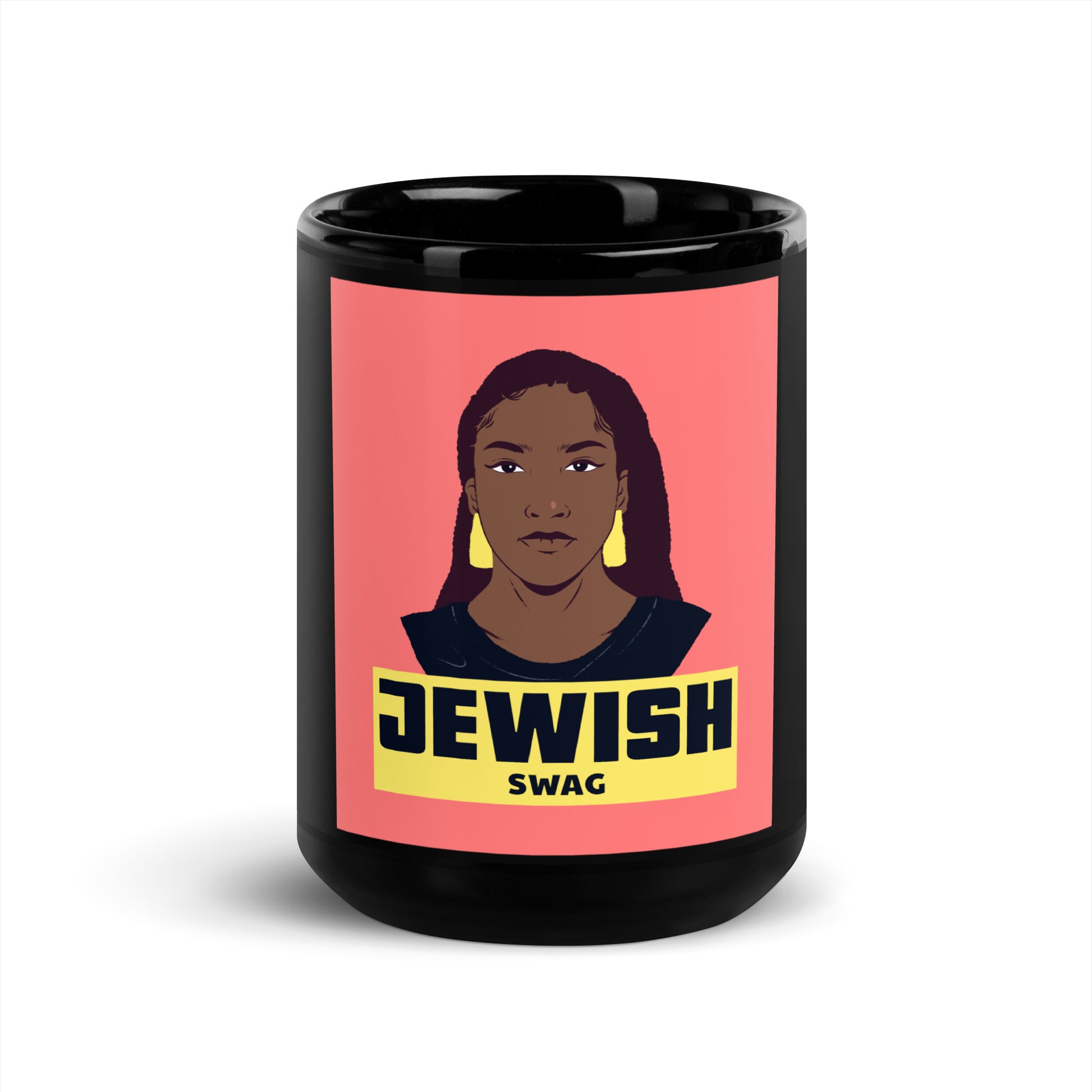 All In For Jews | Black Glossy Mug