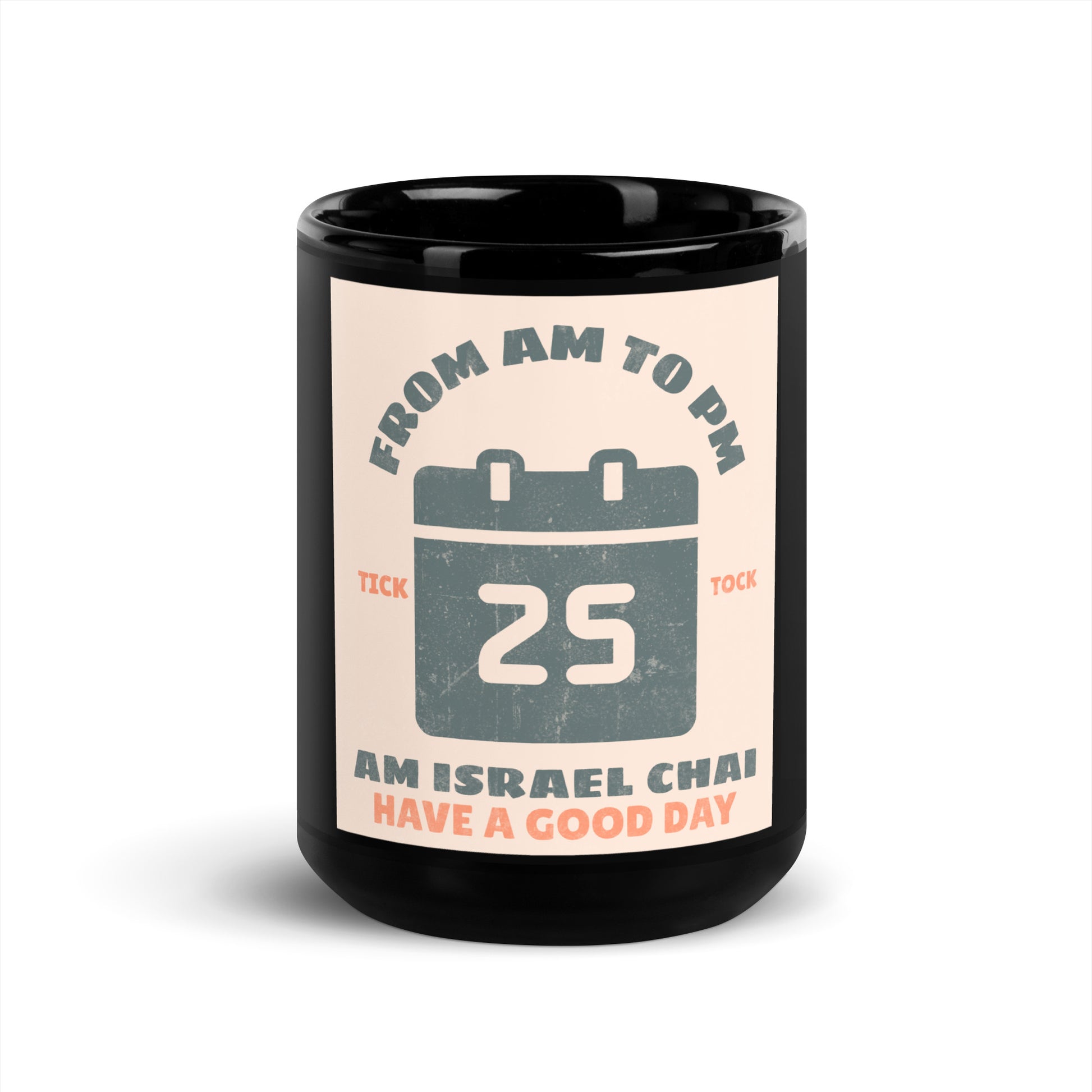 AM To PM | Black Glossy Mug