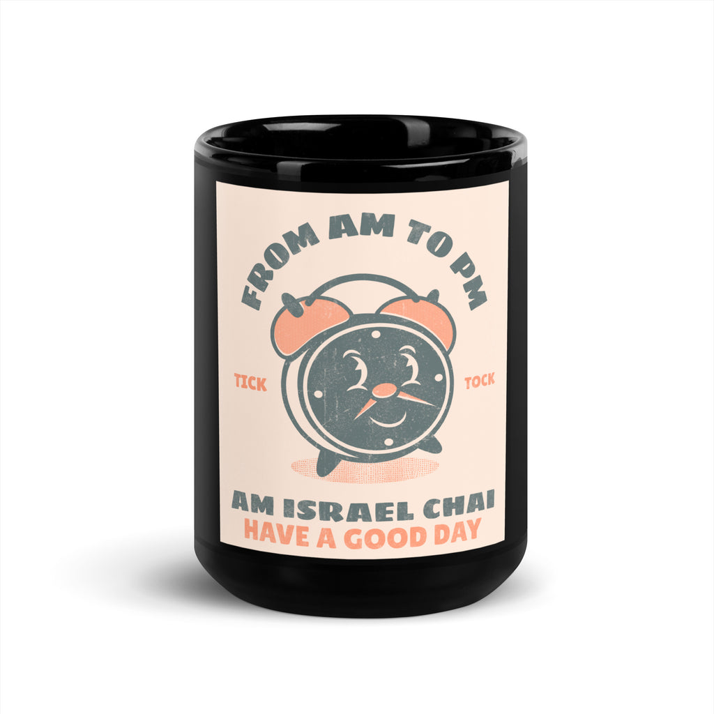 AM To PM | Black Glossy Mug
