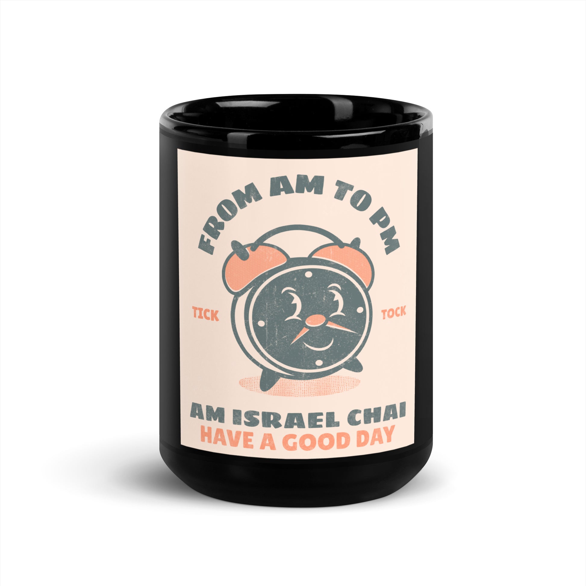 AM To PM | Black Glossy Mug