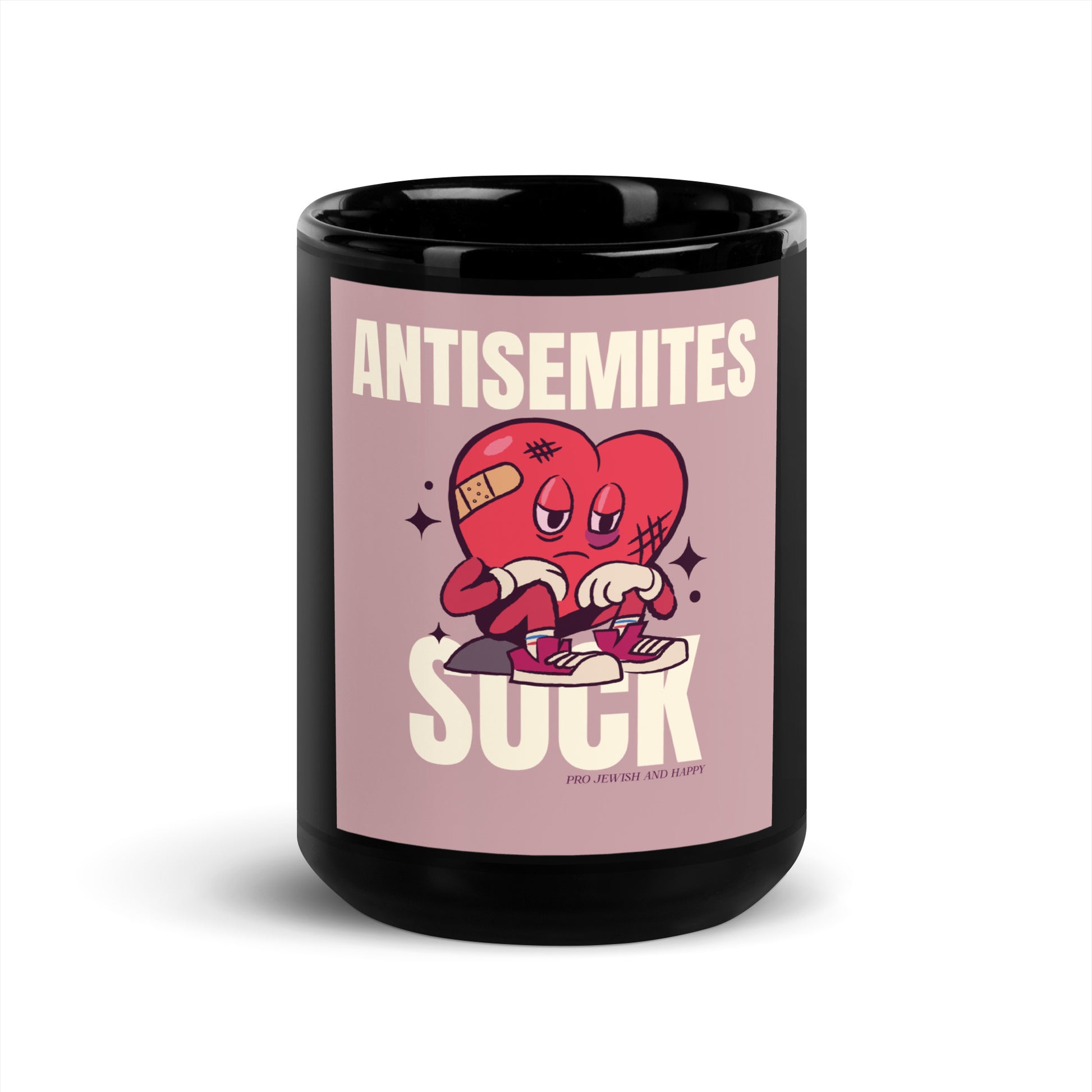 Antisemites Suck | Black Glossy Mug