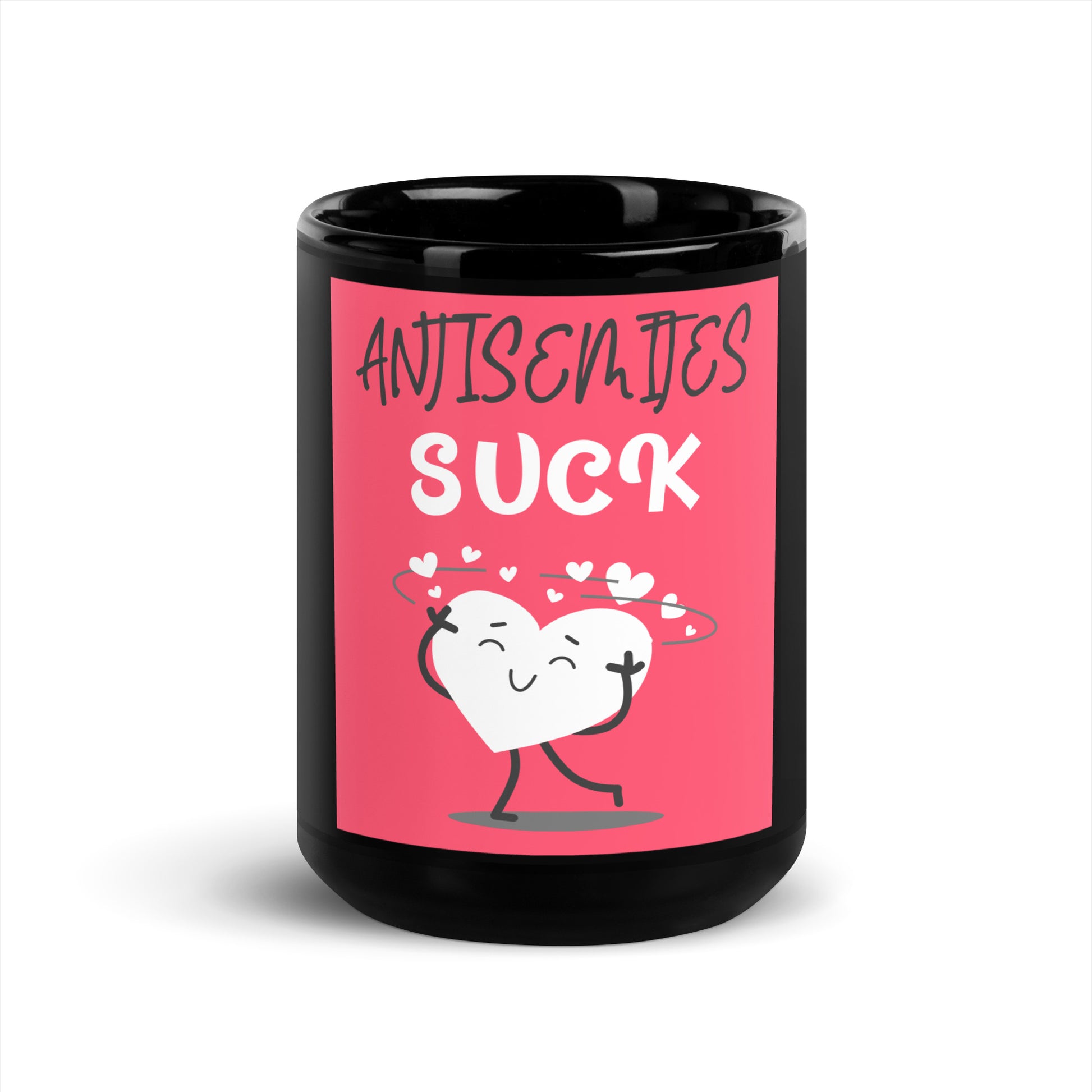 Antisemites Suck | Black Glossy Mug