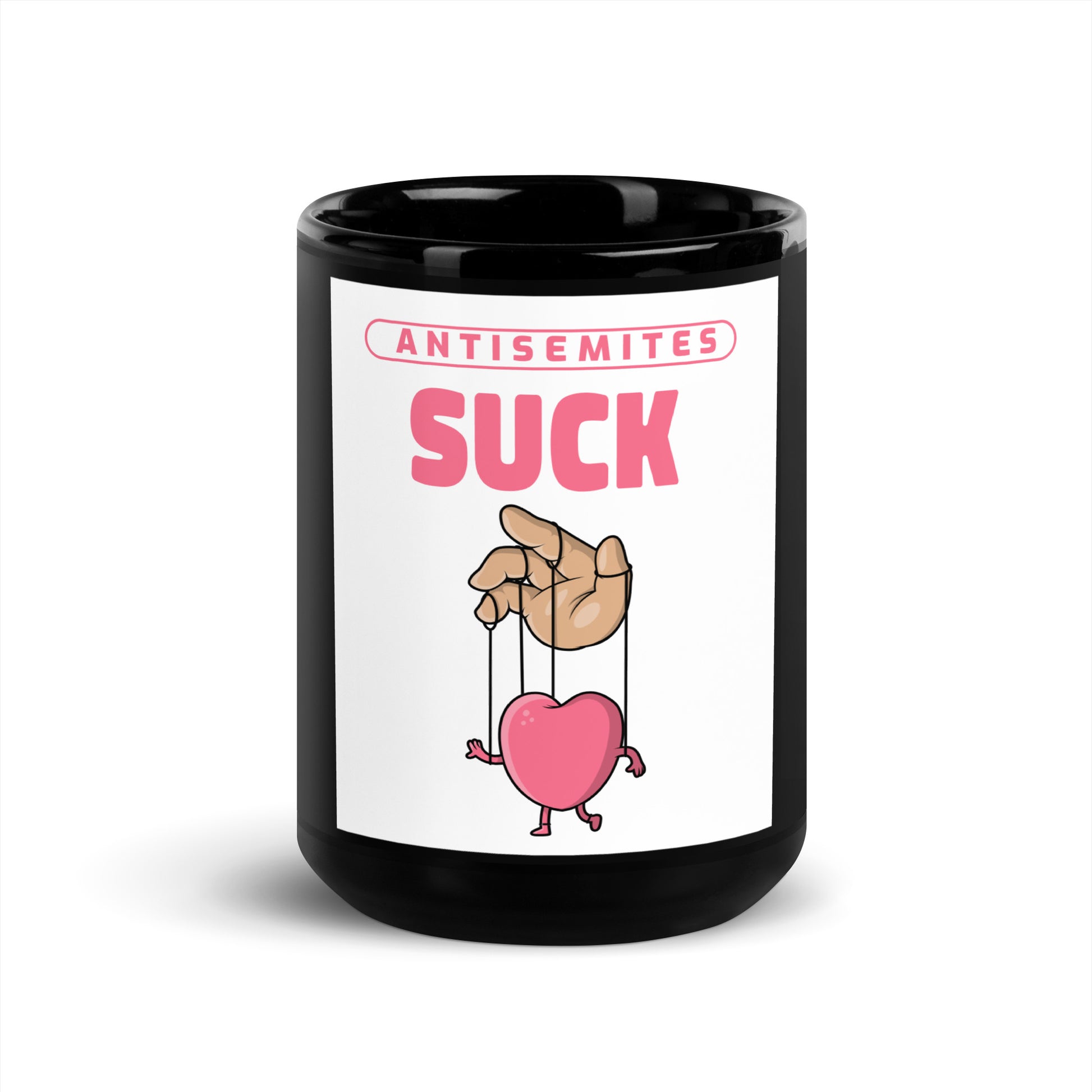 Antisemites Suck | Black Glossy Mug