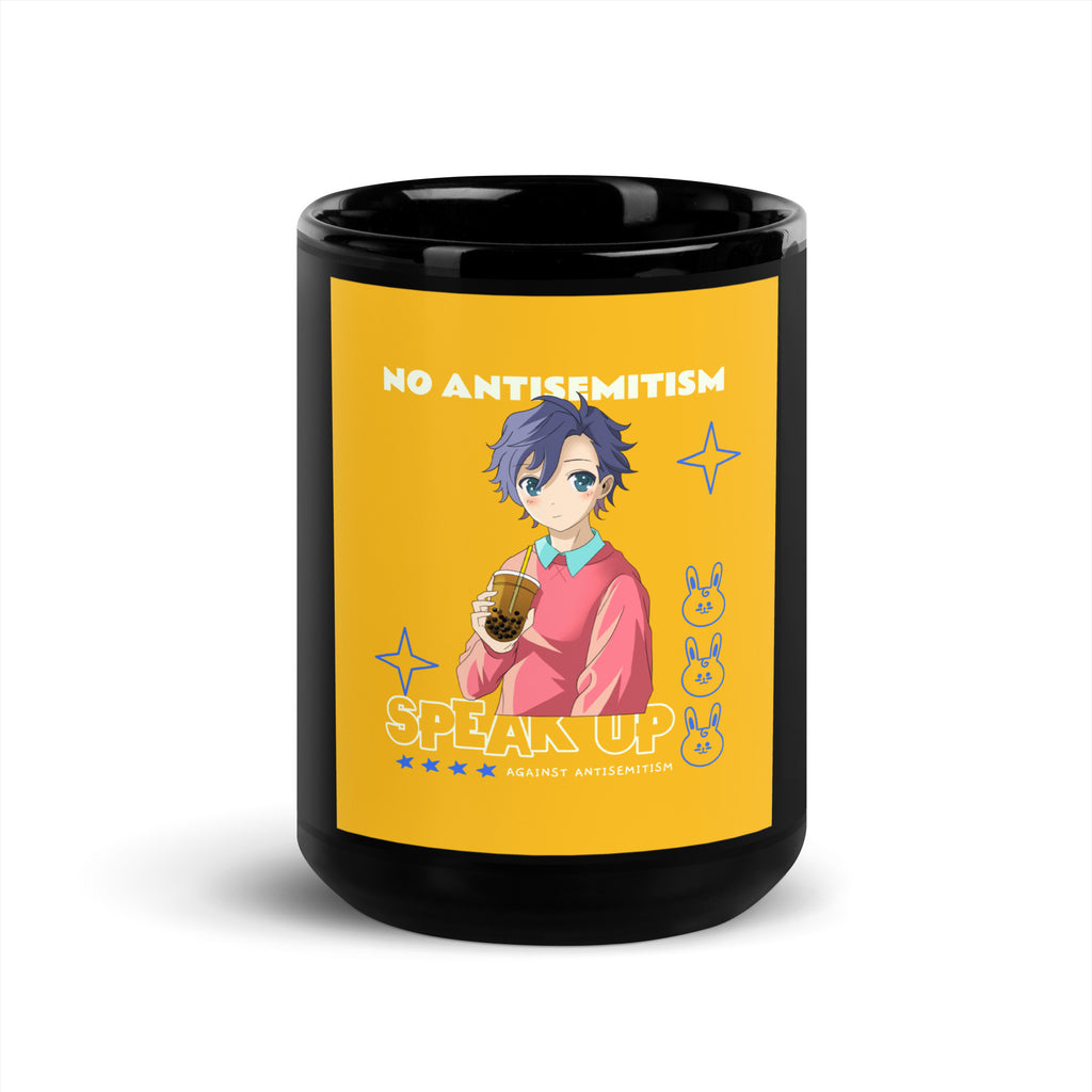 Speak Up | Antisemitism | Black Glossy Mug