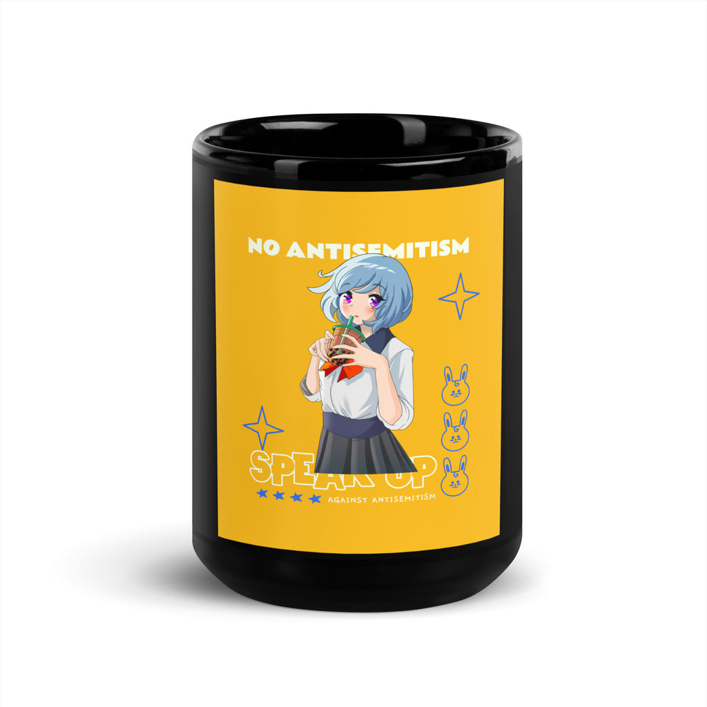 Speak Up | Antisemitism | Black Glossy Mug
