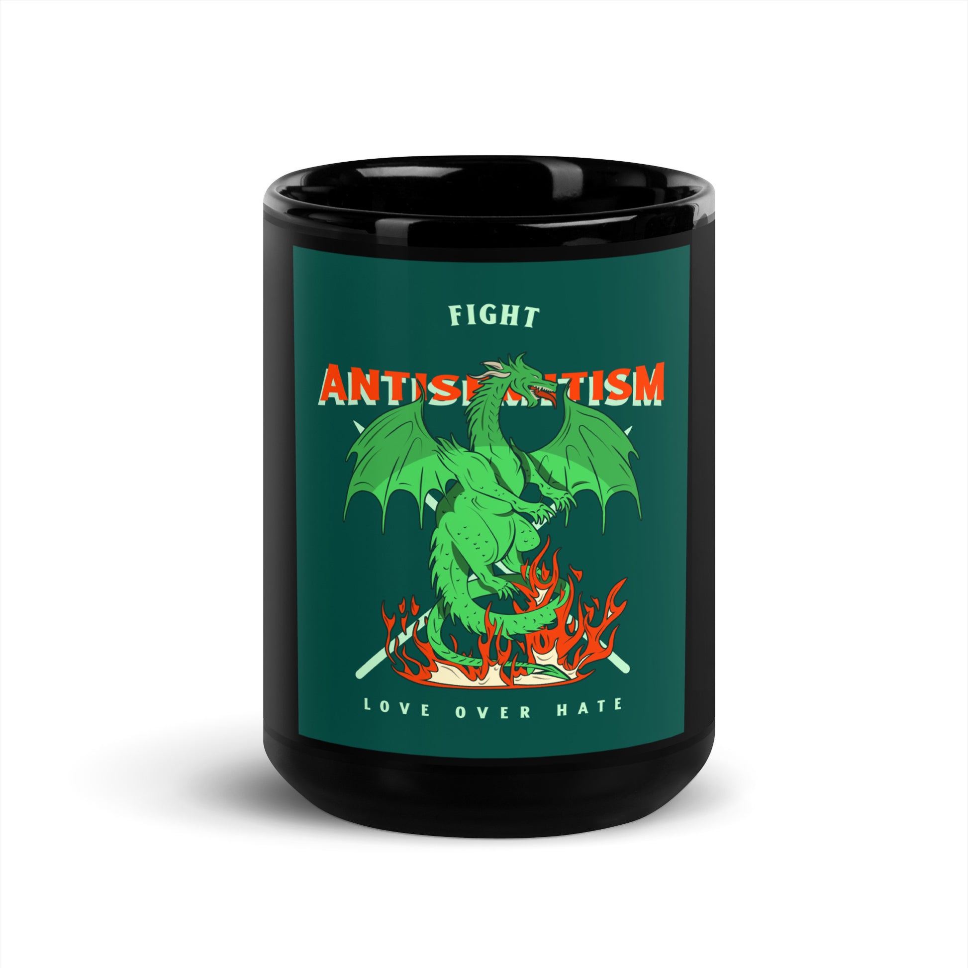 Dragon Adventure | Black Glossy Mug