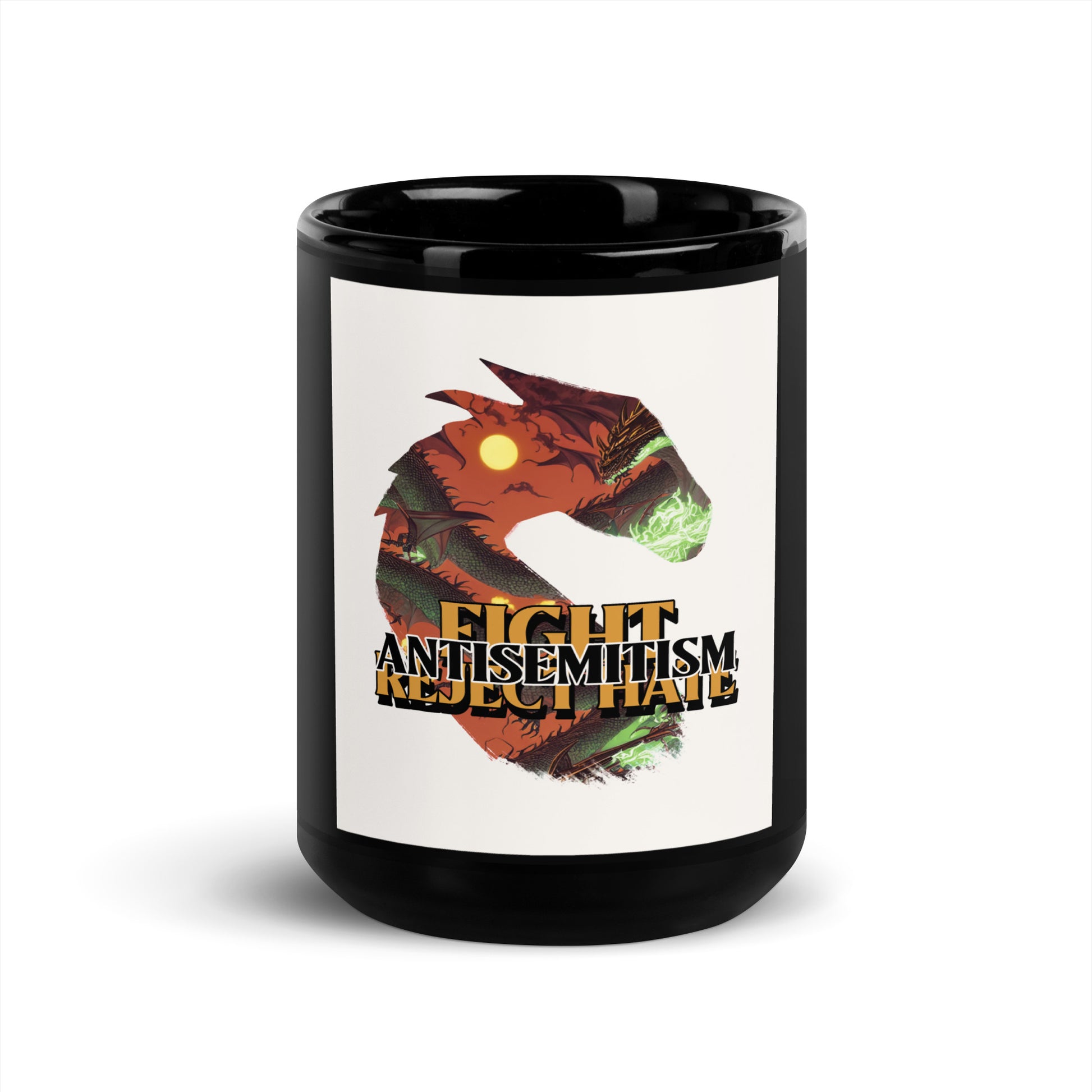 Dragon Adventure | Black Glossy Mug