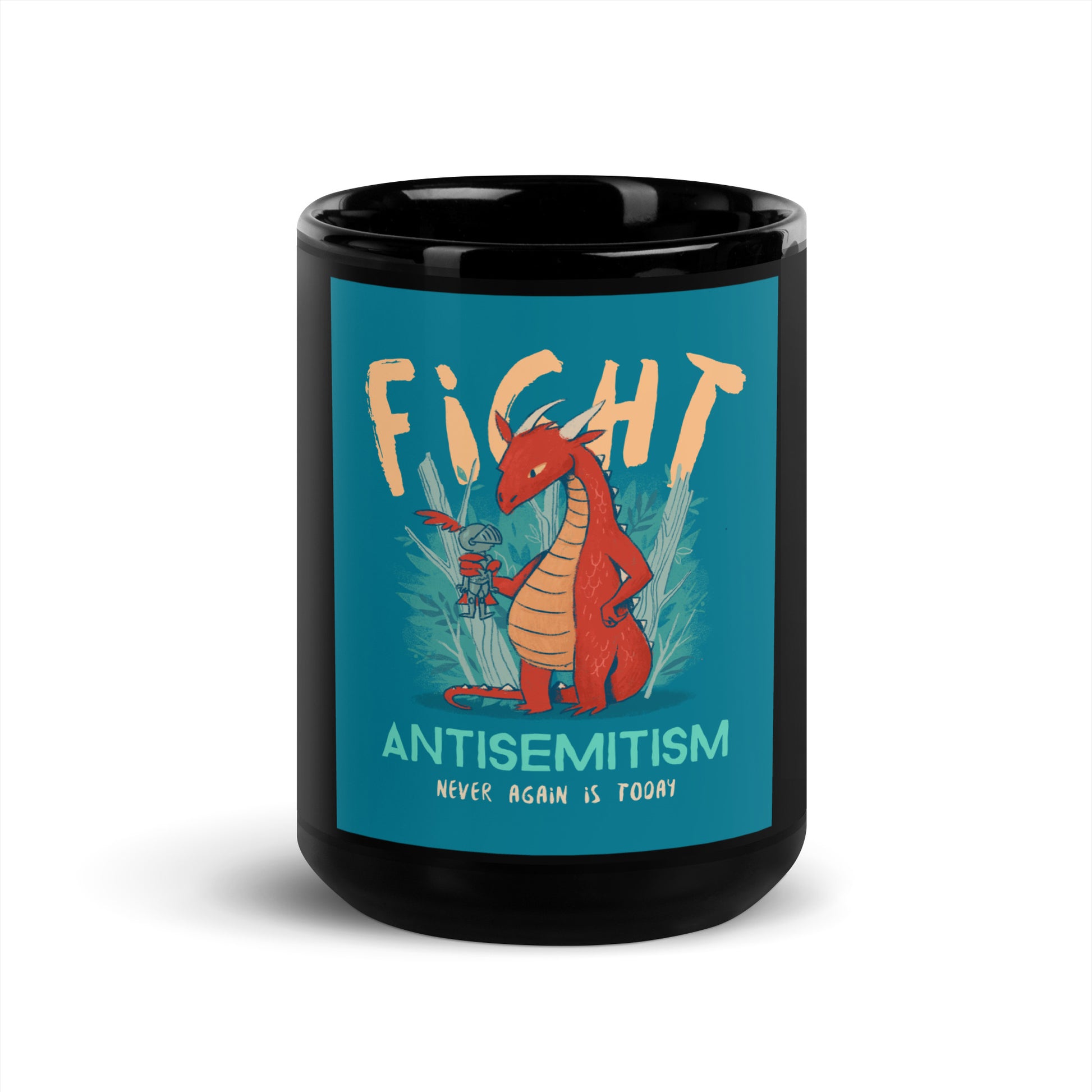 Dragon Adventure | Black Glossy Mug