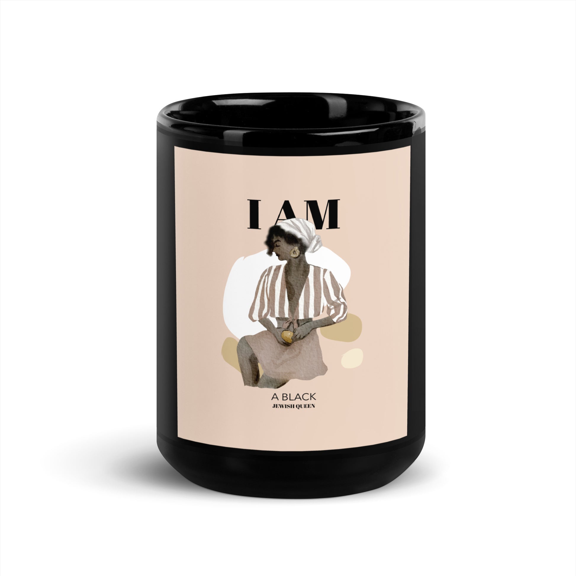 Black & Jewish Love | Black Glossy Mug