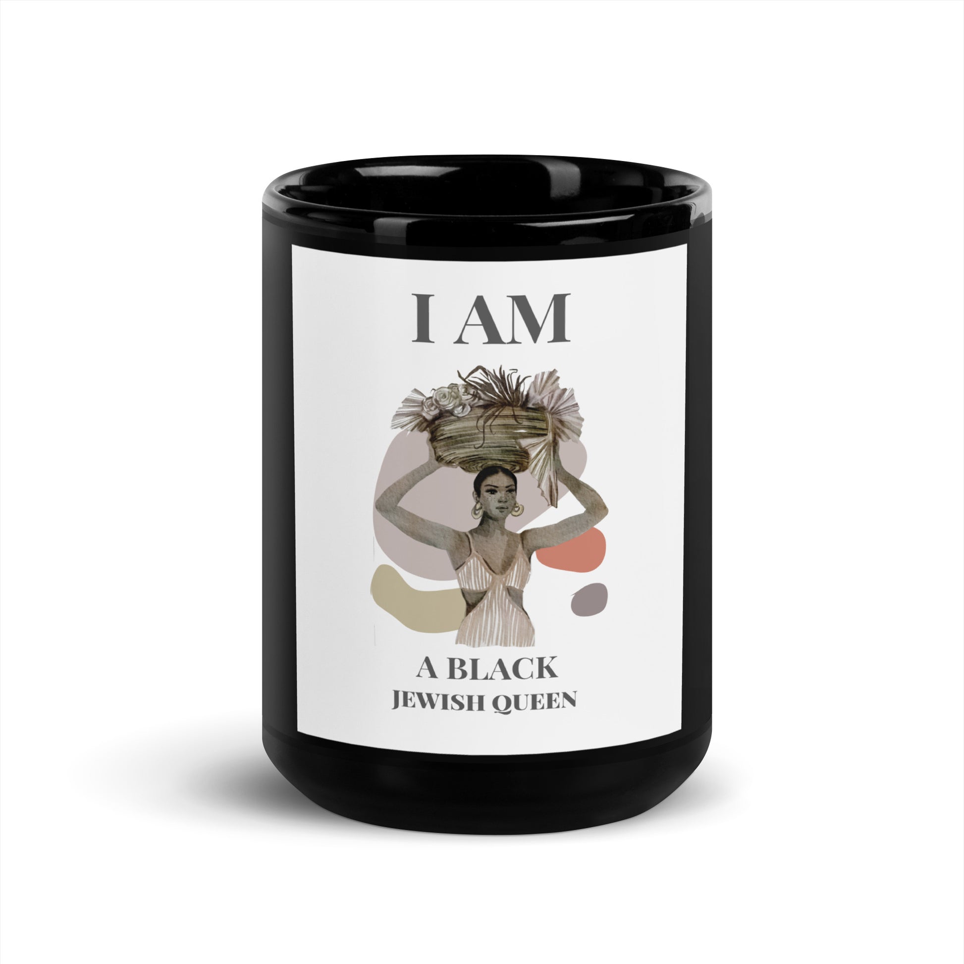 Black & Jewish Love | Black Glossy Mug