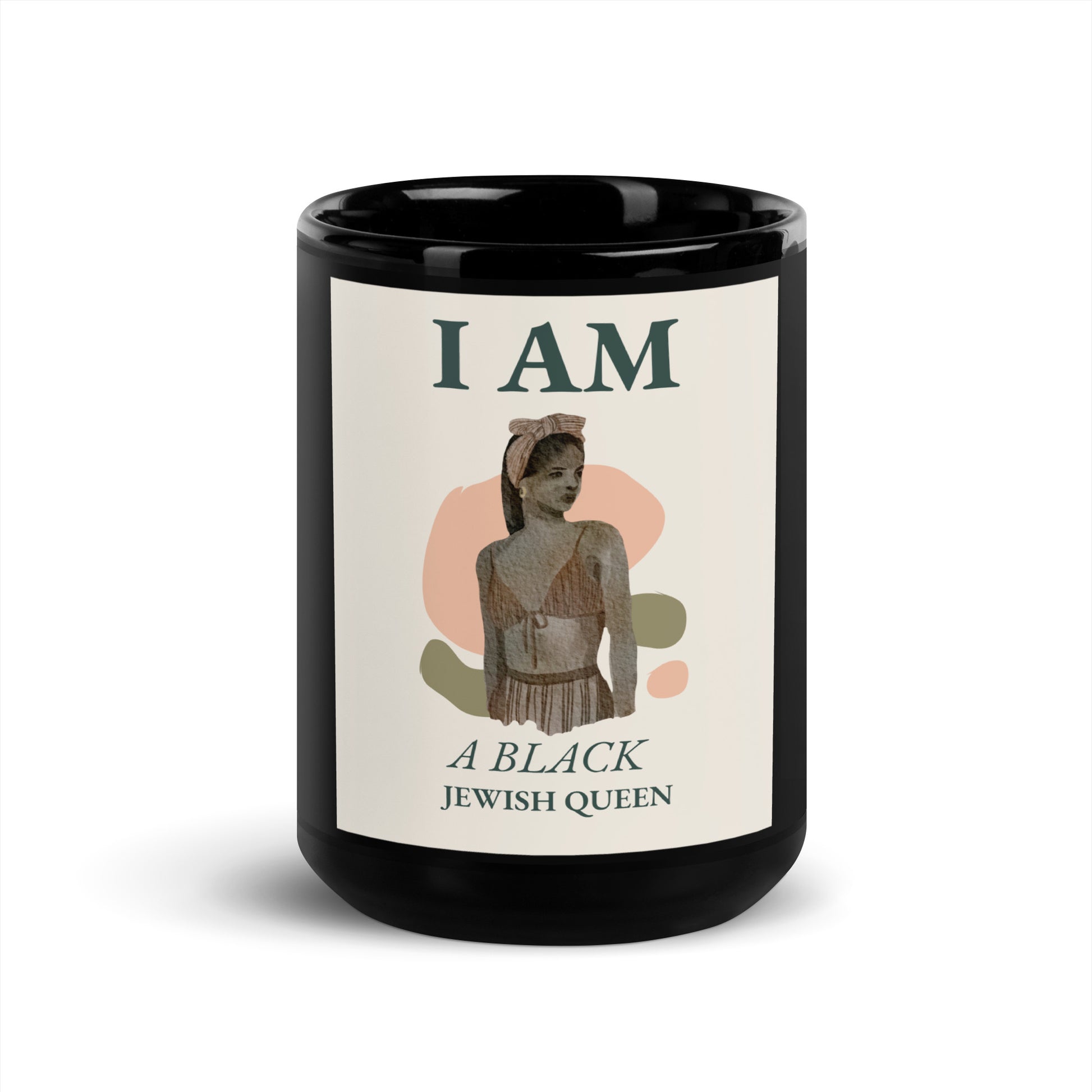 Black & Jewish Love | Black Glossy Mug