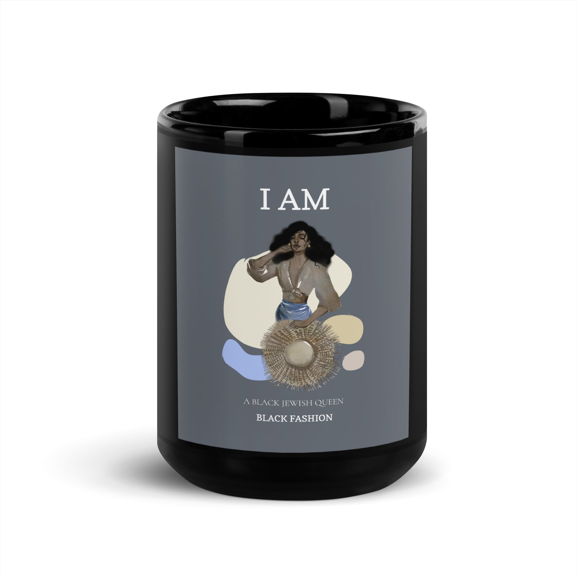 Black & Jewish Love | Black Glossy Mug