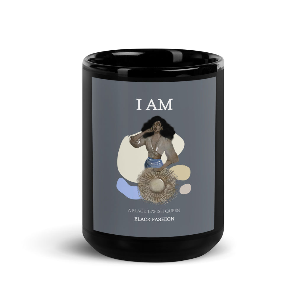 Black & Jewish Love | Black Glossy Mug