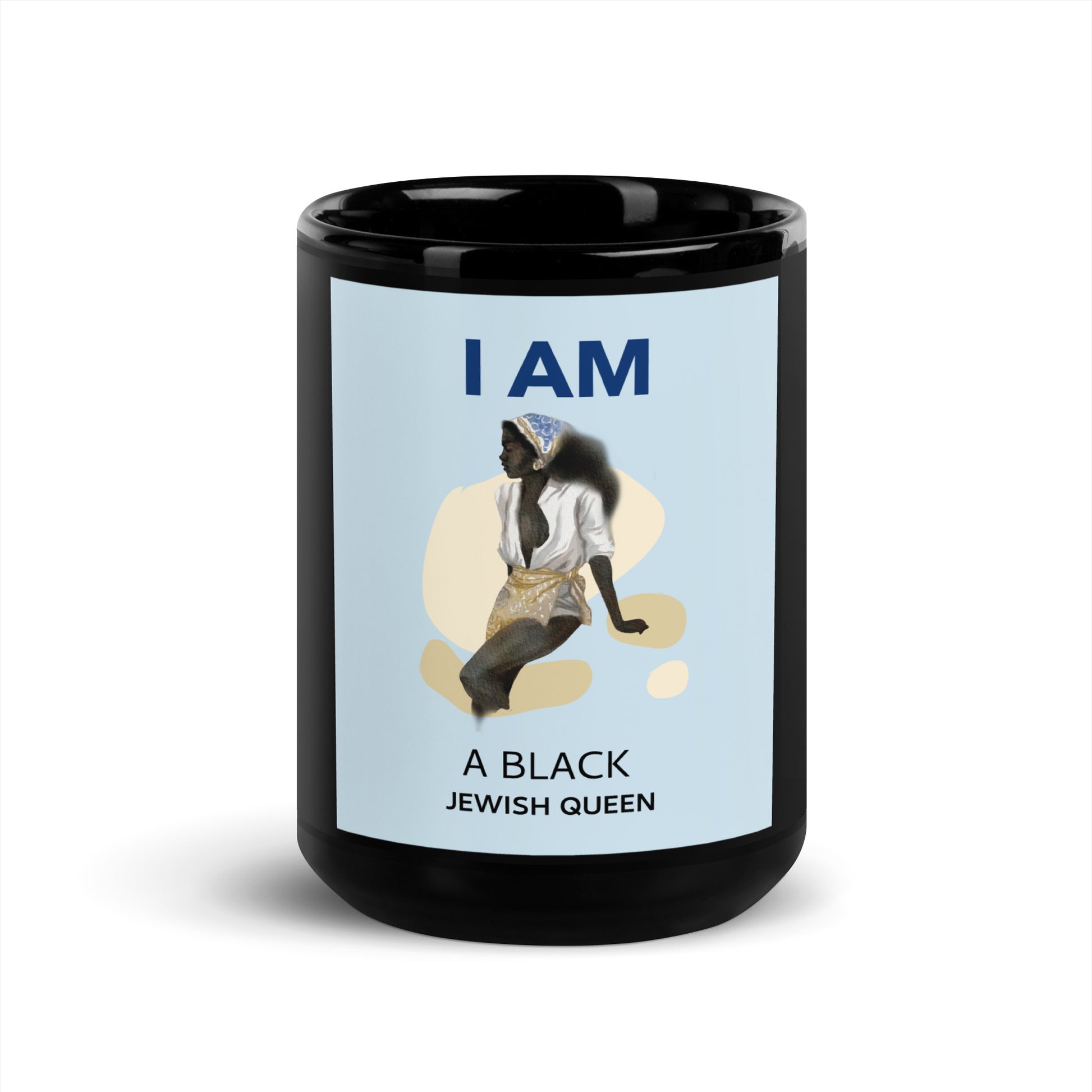 Black & Jewish Love | Black Glossy Mug