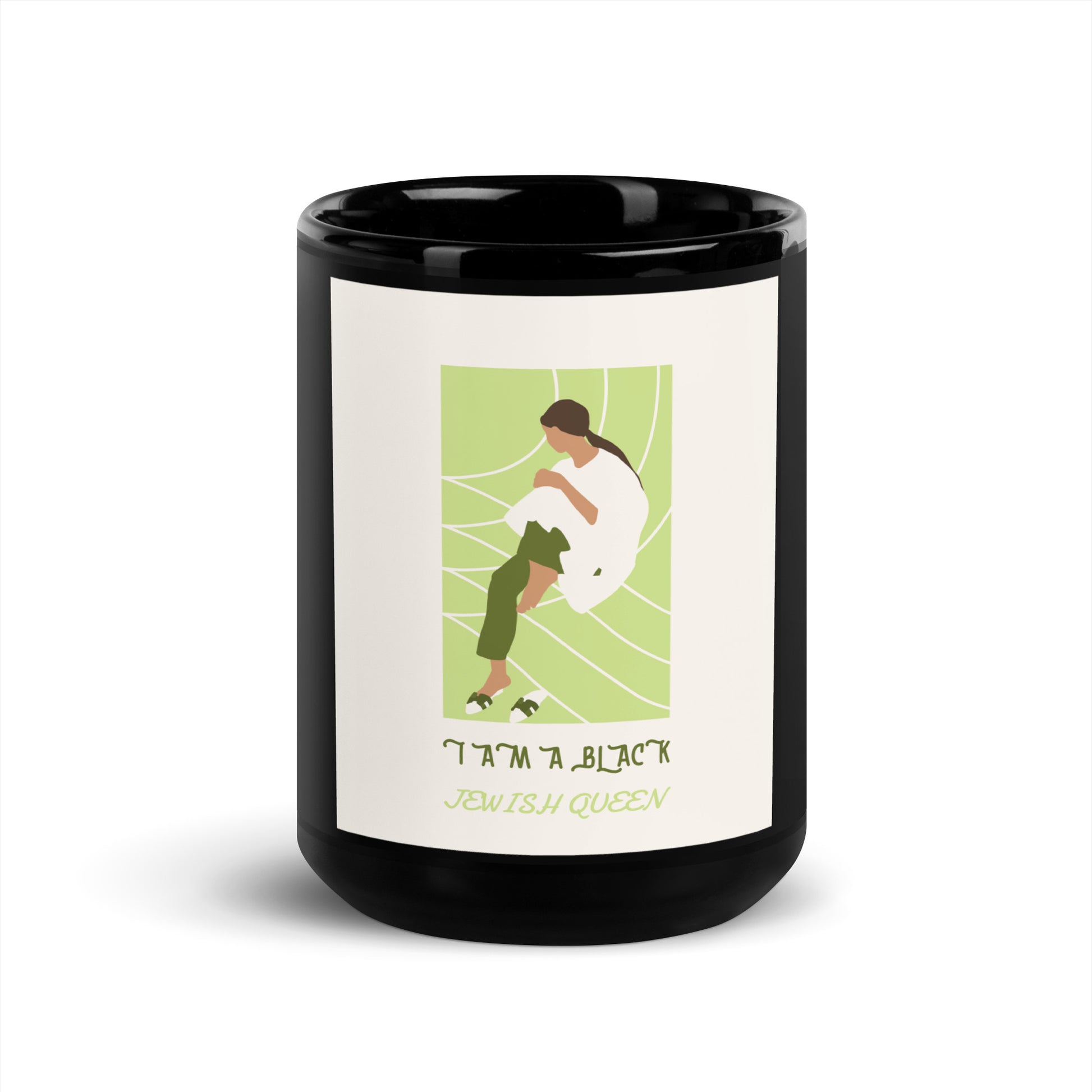 Black & Jewish Love | Black Glossy Mug
