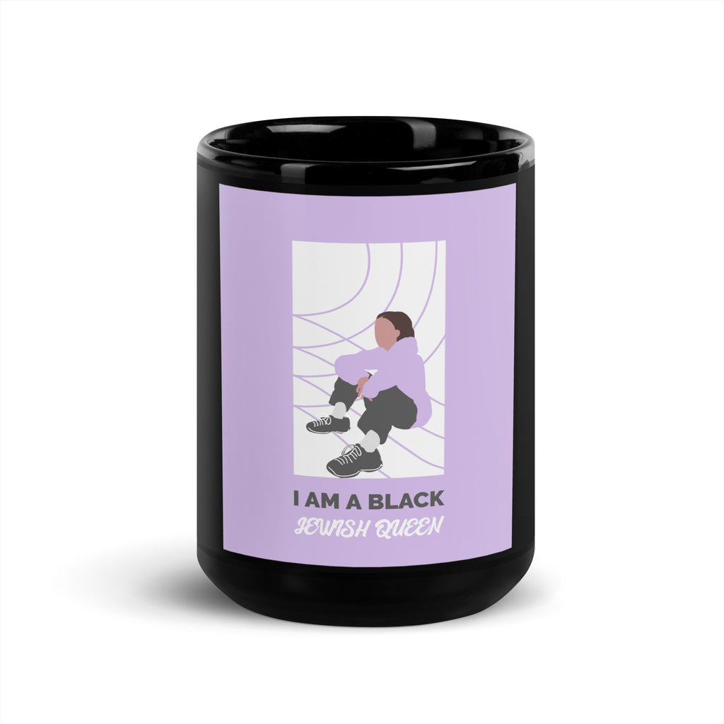 Black & Jewish Love | Black Glossy Mug