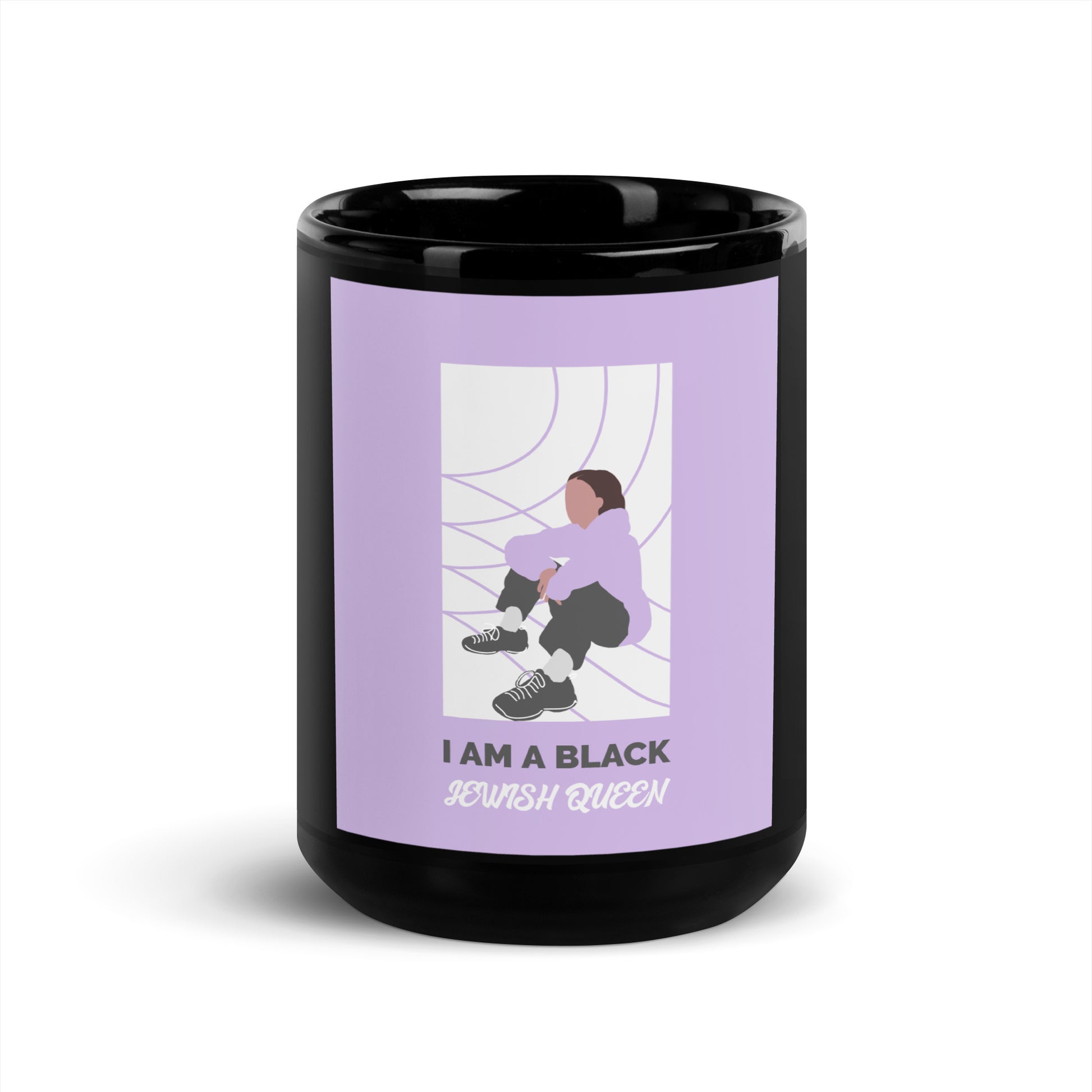 Black & Jewish Love | Black Glossy Mug
