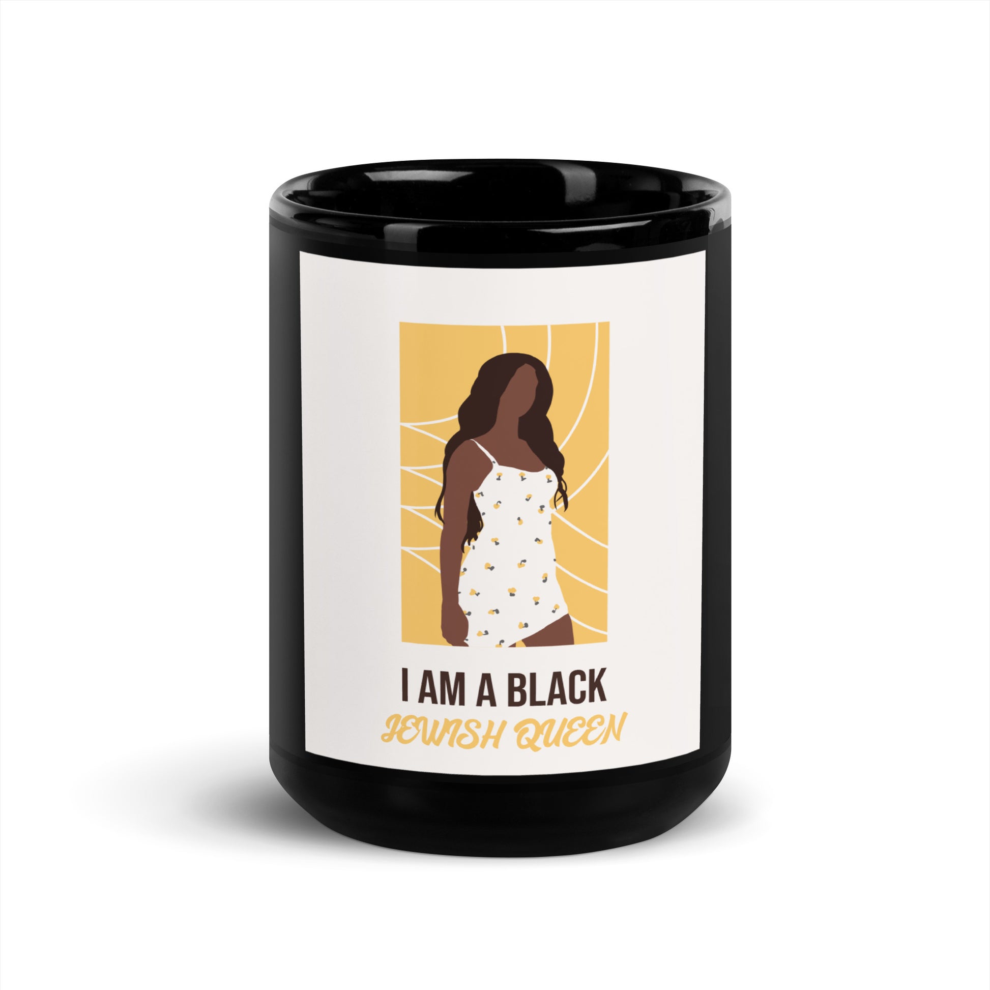 Black & Jewish Love | Black Glossy Mug