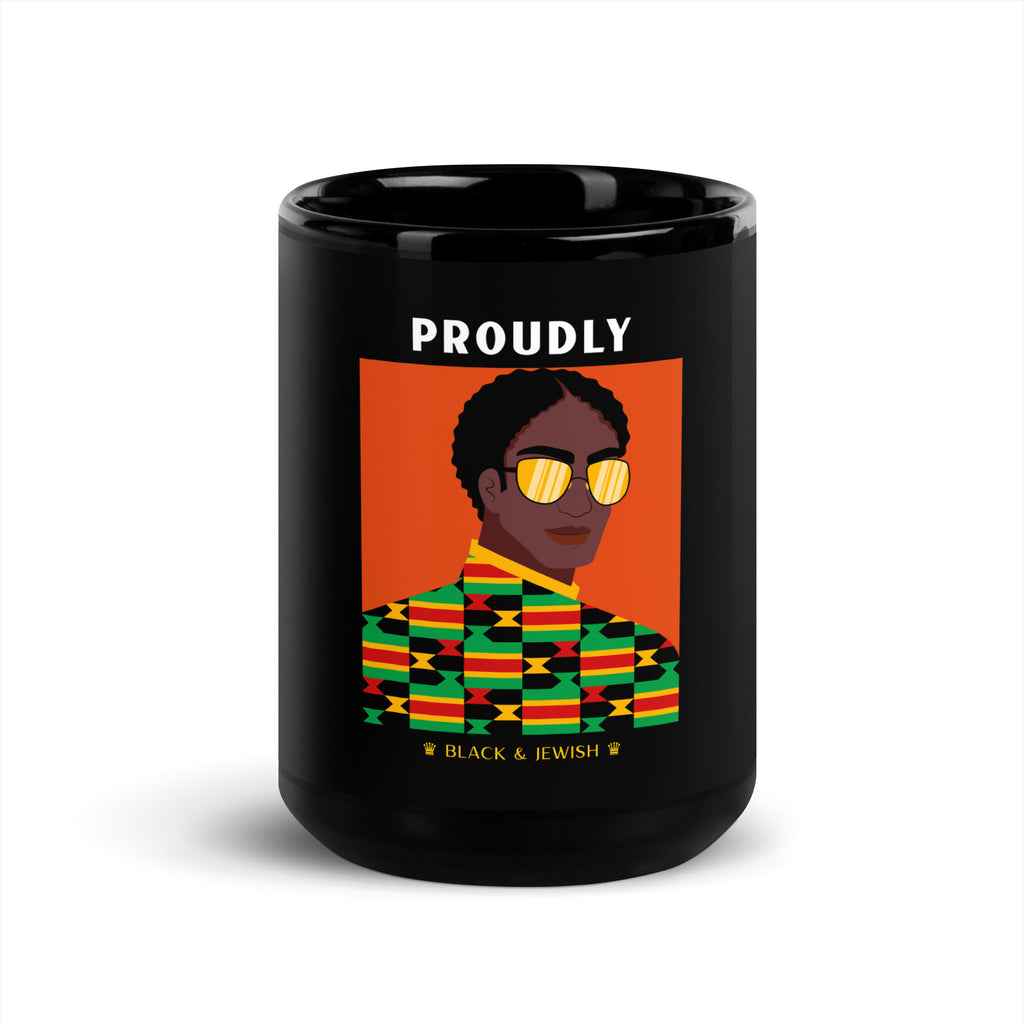 Black & Jewish Love | Black Glossy Mug