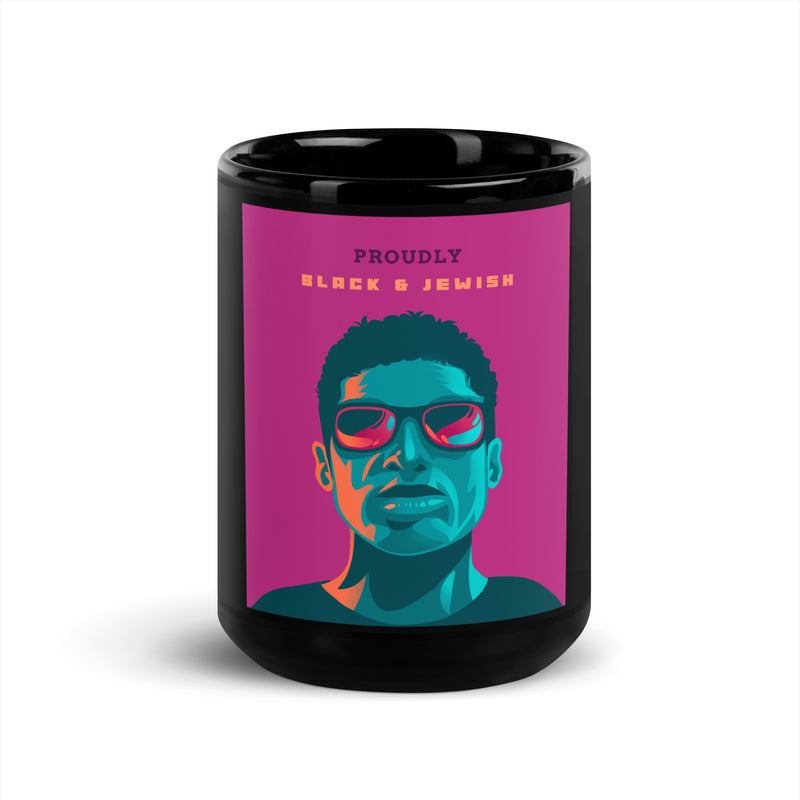 Black & Jewish Love | Black Glossy Mug