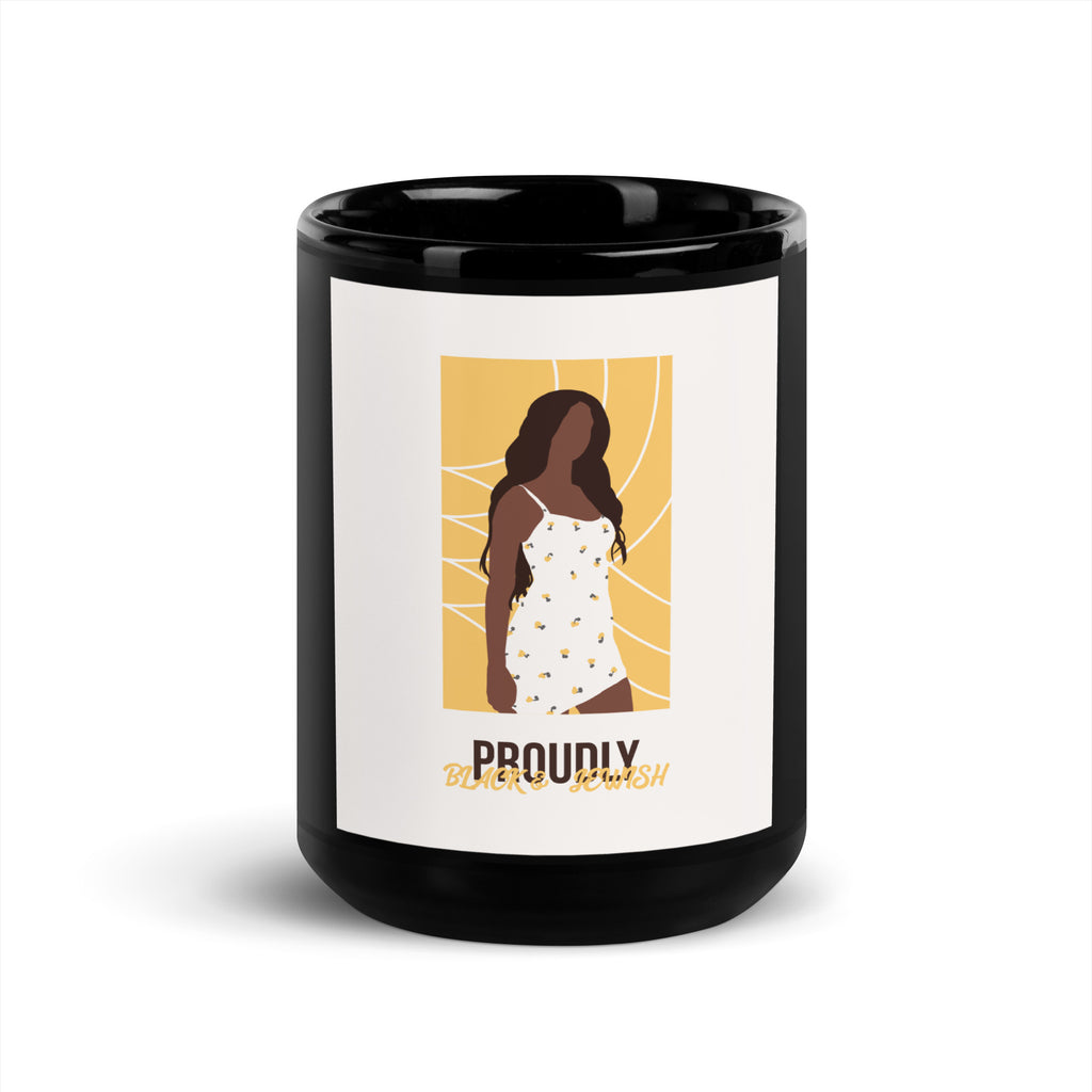Black & Jewish Love | Black Glossy Mug