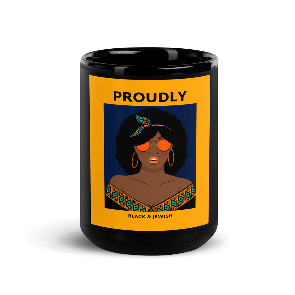 Black & Jewish Love | Black Glossy Mug