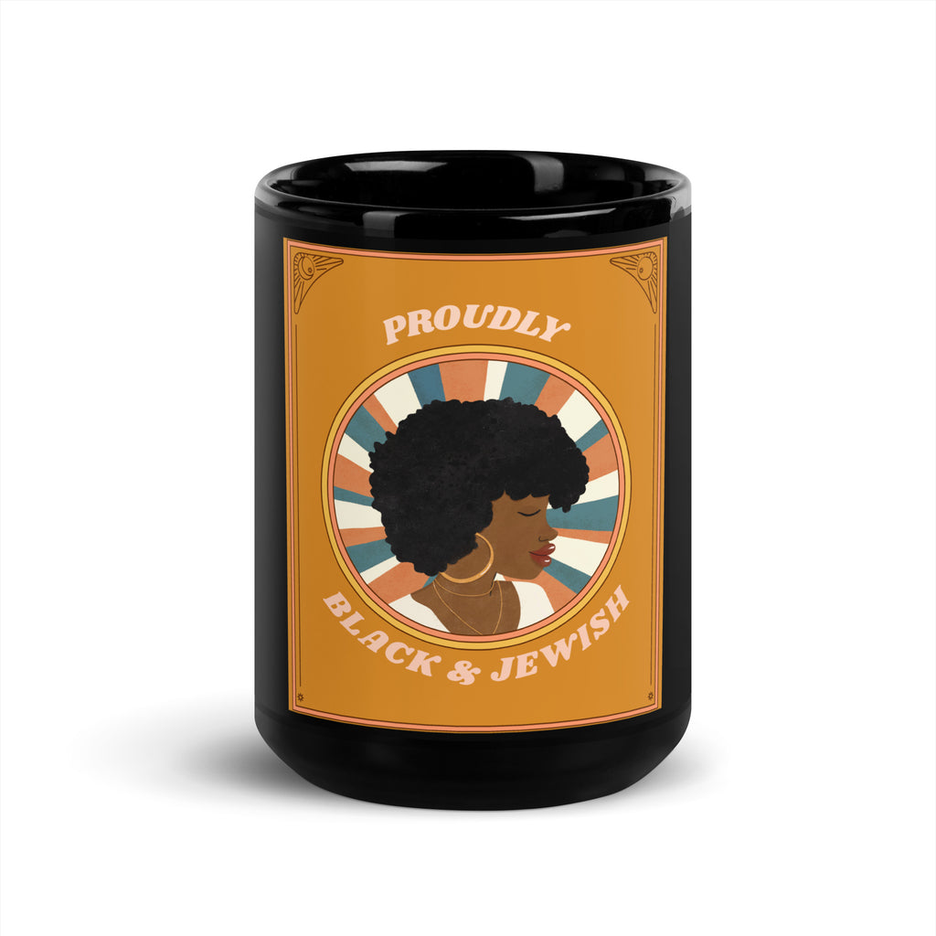 Black & Jewish Love | Black Glossy Mug