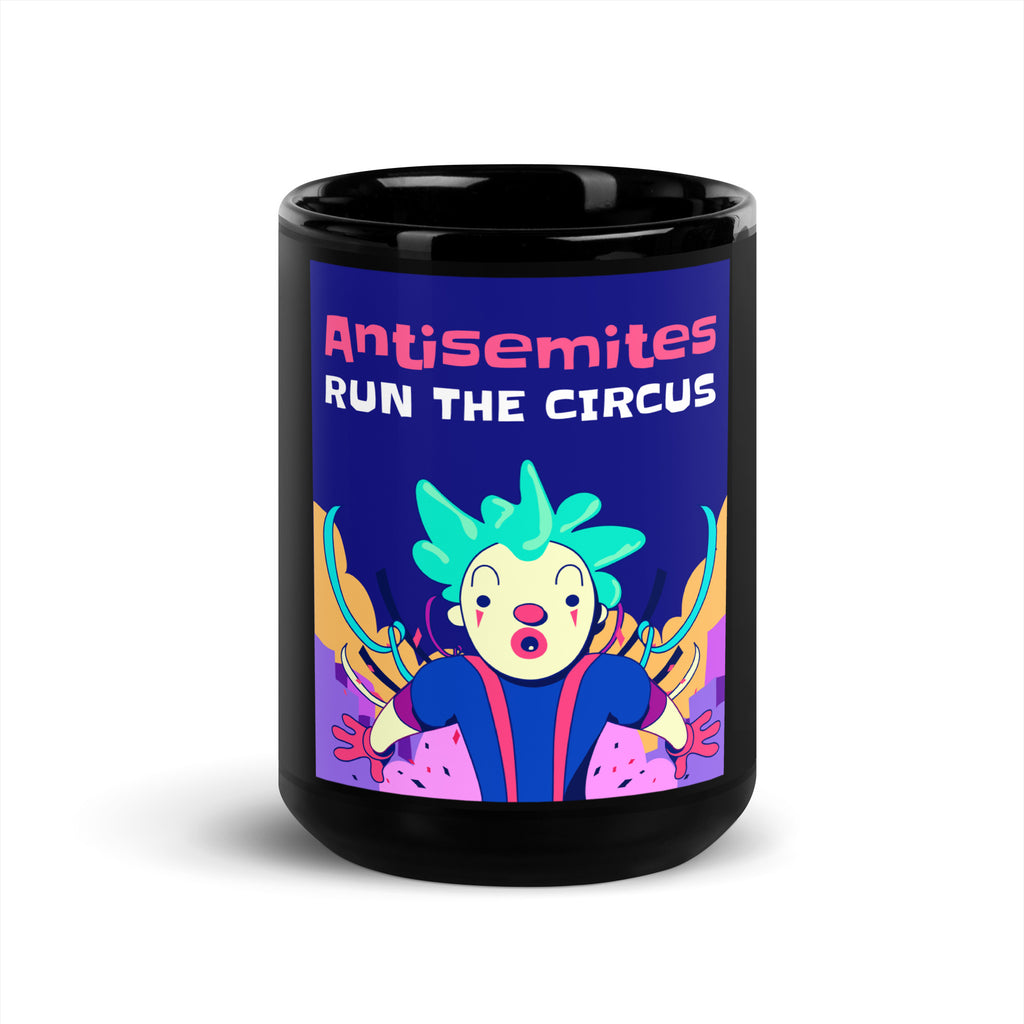 Antisemitic Clowns | Black Glossy Mug
