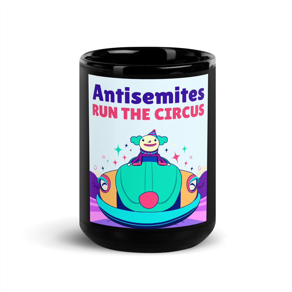 Antisemitic Clowns | Black Glossy Mug