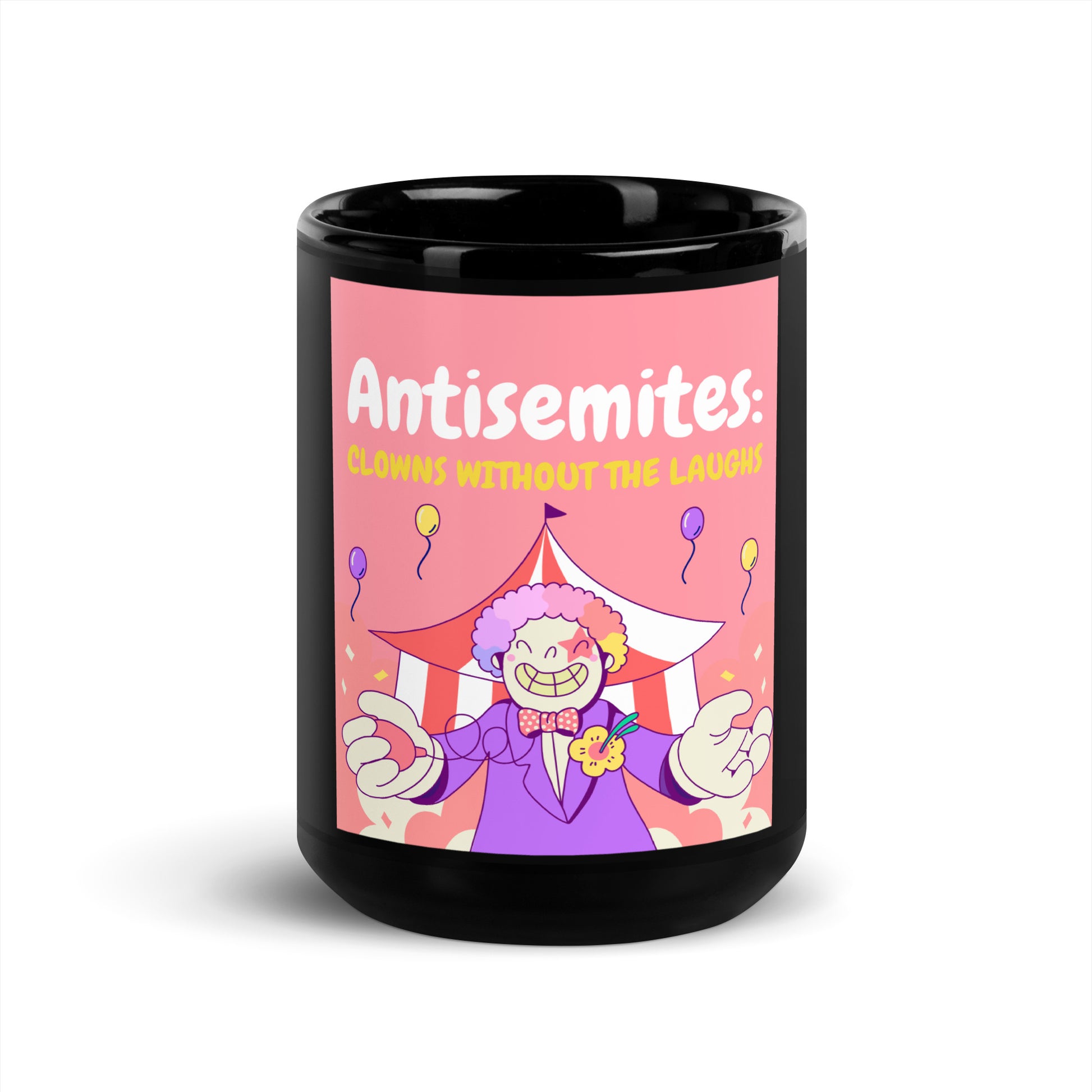 Antisemitic Clowns | Black Glossy Mug