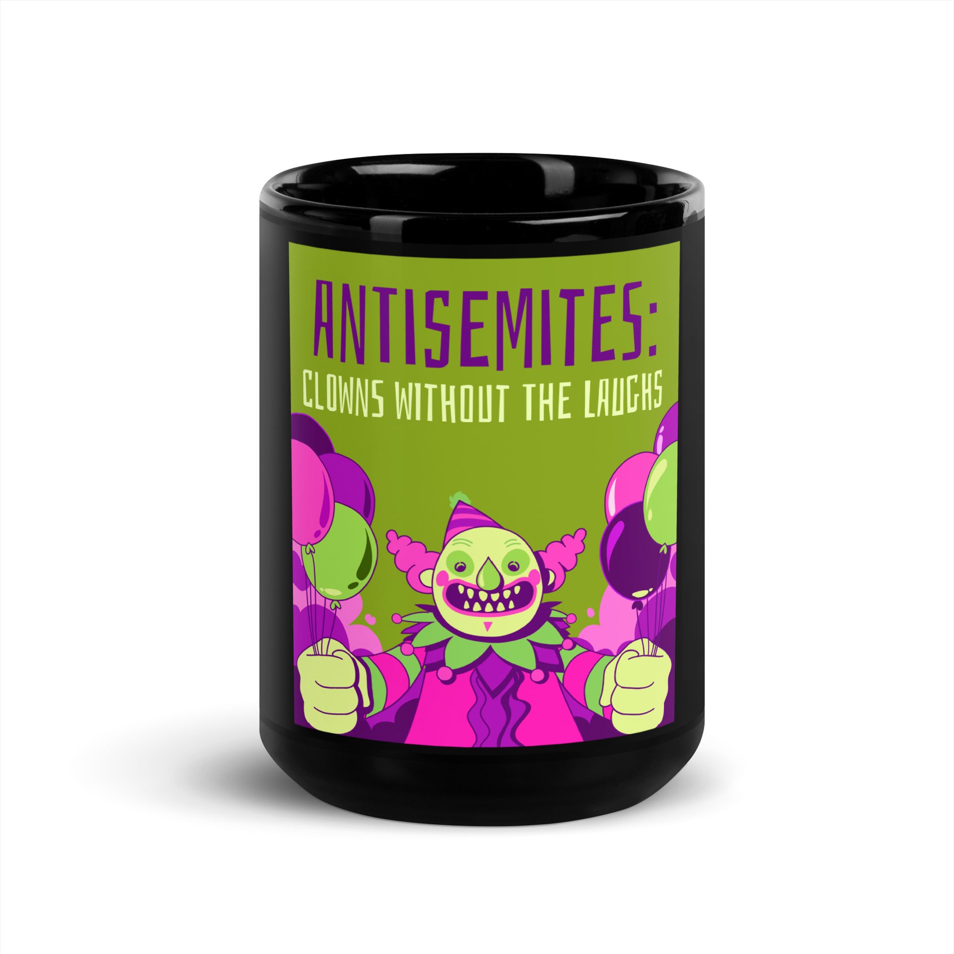 Antisemitic Clowns | Black Glossy Mug