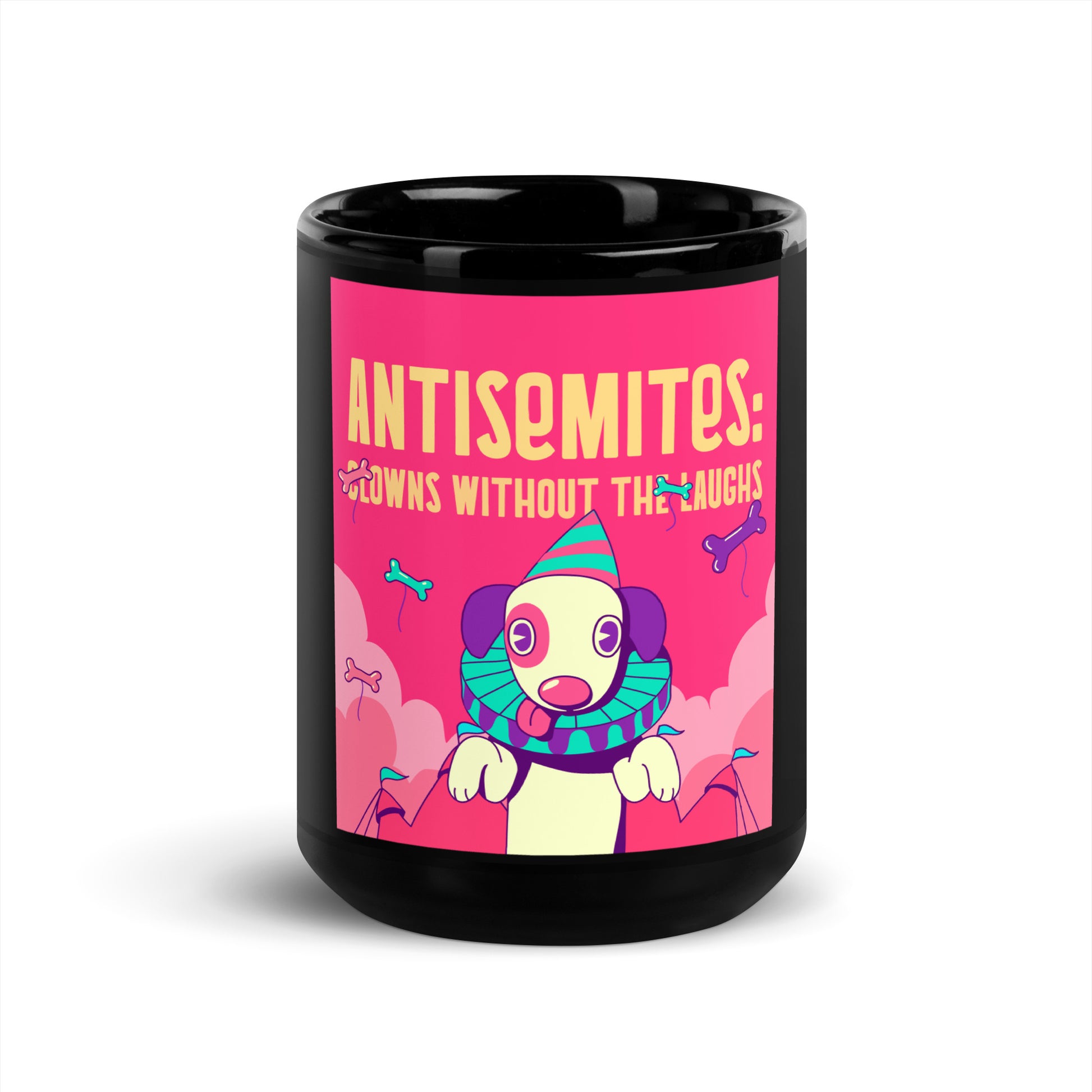 Antisemitic Clowns | Black Glossy Mug