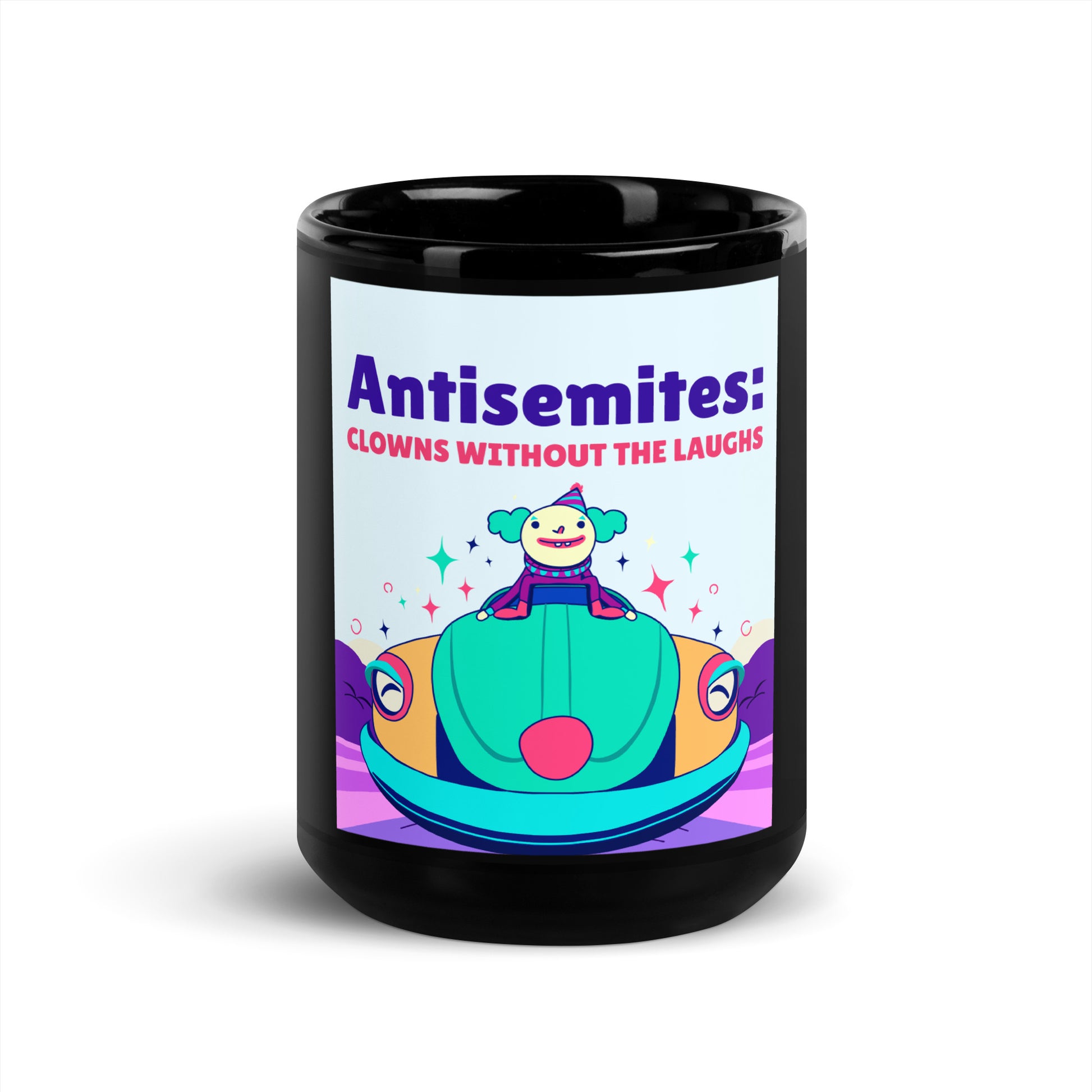 Antisemitic Clowns | Black Glossy Mug