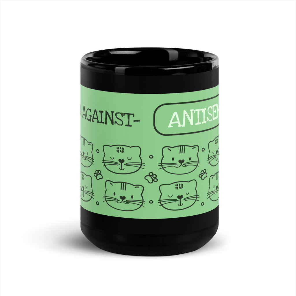 Cute Doodle Pet | Black Glossy Mug