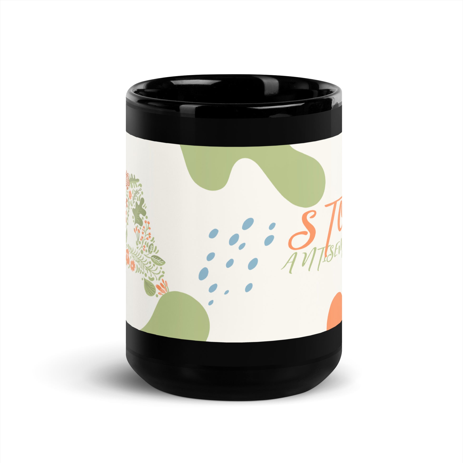 Minimal Shine | Antisemitism | Black Glossy Mug