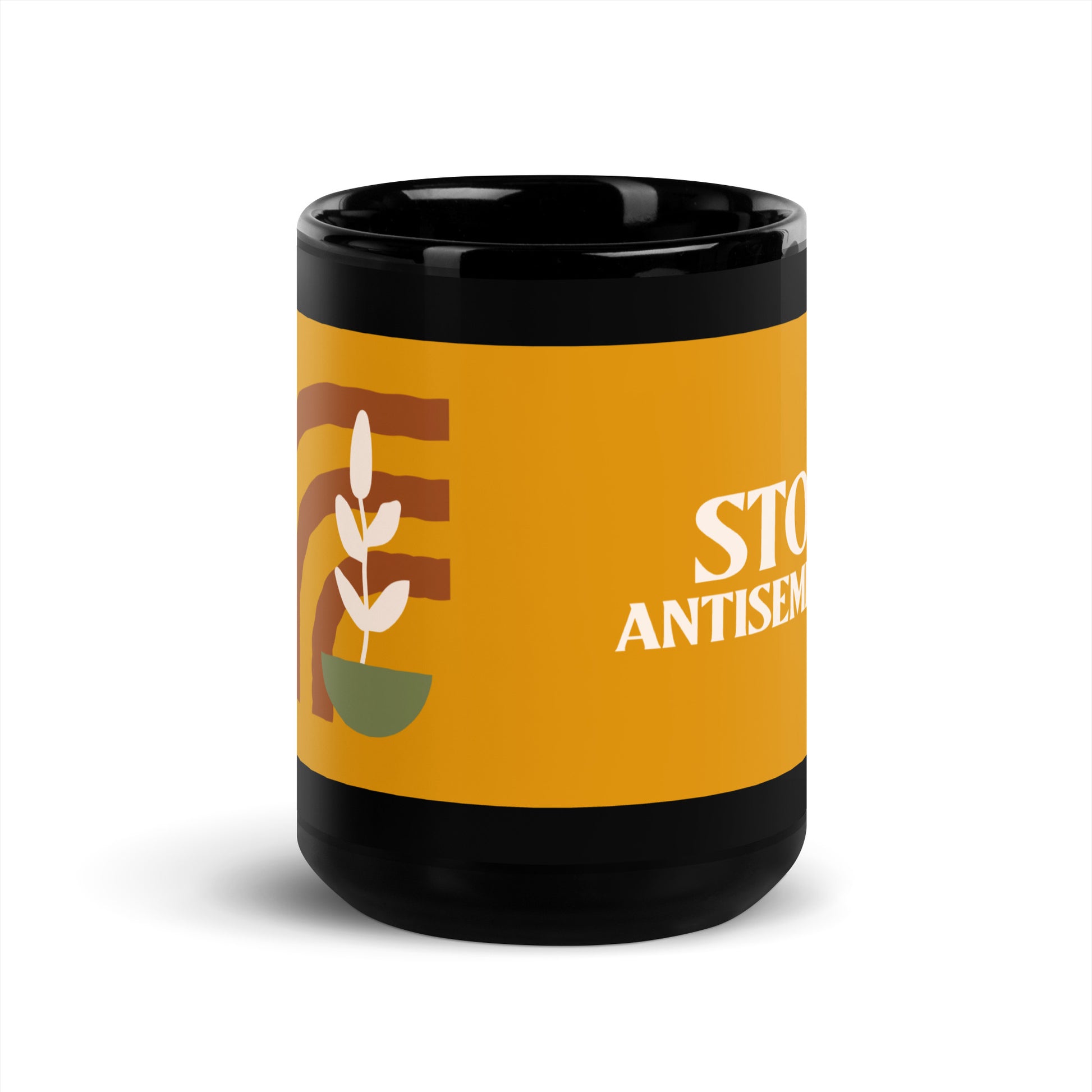 Minimal Shine | Antisemitism | Black Glossy Mug